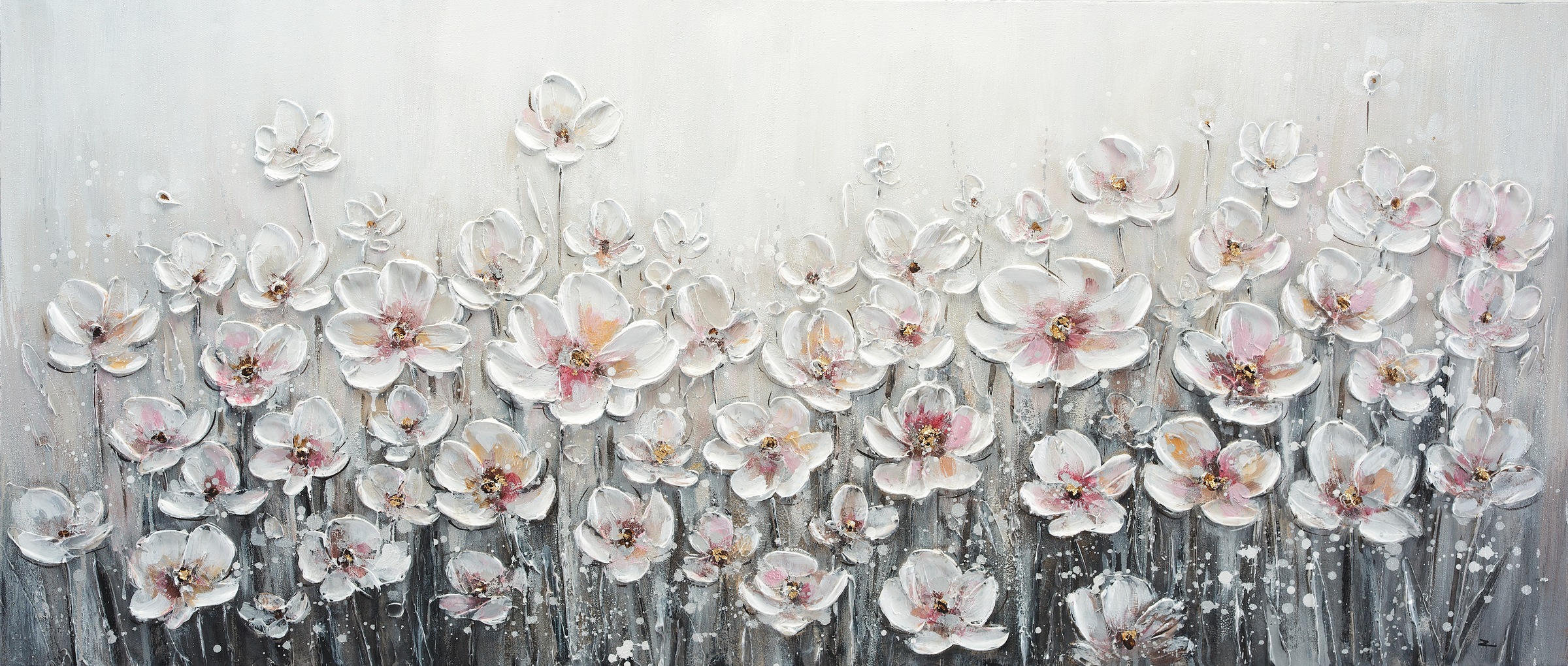 Bönninghoff Ölgemälde, Blumen-Blumenbilder-Pflanzen-Kunst-Gemälde, (1 St.), günstig online kaufen