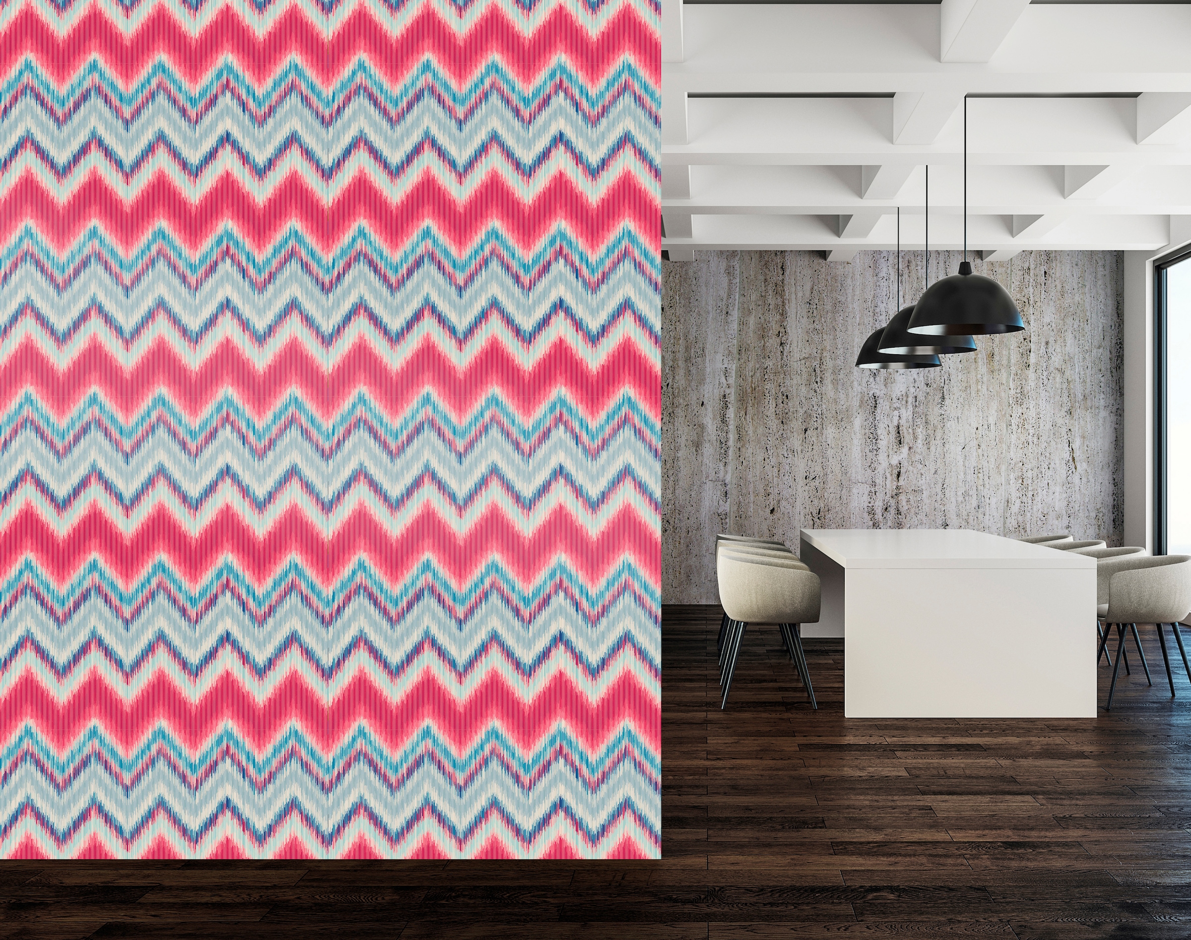 queence Vinyltapete »Elvin«, bedruckt-3D-Optik-clean-Motiv, 90x250cm, selbstklebend, kinderleichte Anbringung, Sticker