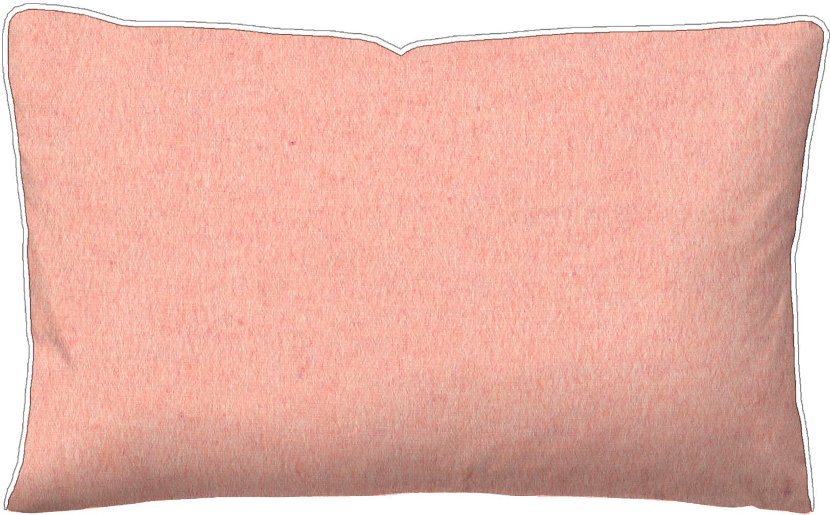 Biberna Kissenbezug »Hermal Flanell mit Reißverschluss, Melange-Optik, Wendekissenbezug«, (1 St.), Feinflanell, Made in Germany zertifiziert, kuschelig weich, mit Paspel