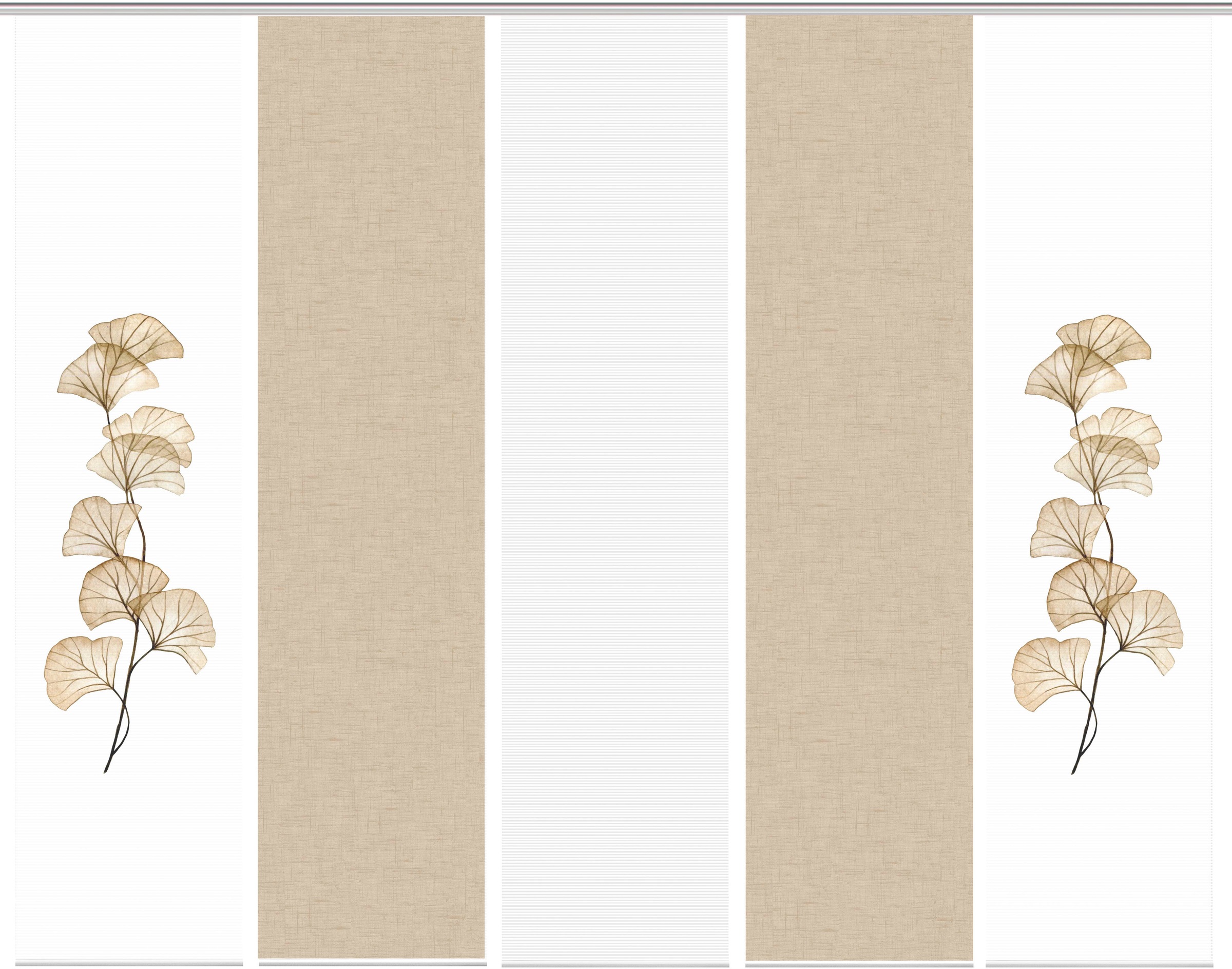 Vision S Schiebegardine »BERTO 5er SET« Paneelwagen 5 Stk. tlg. Schiebevorhang Digidruck 5er Set BERTO