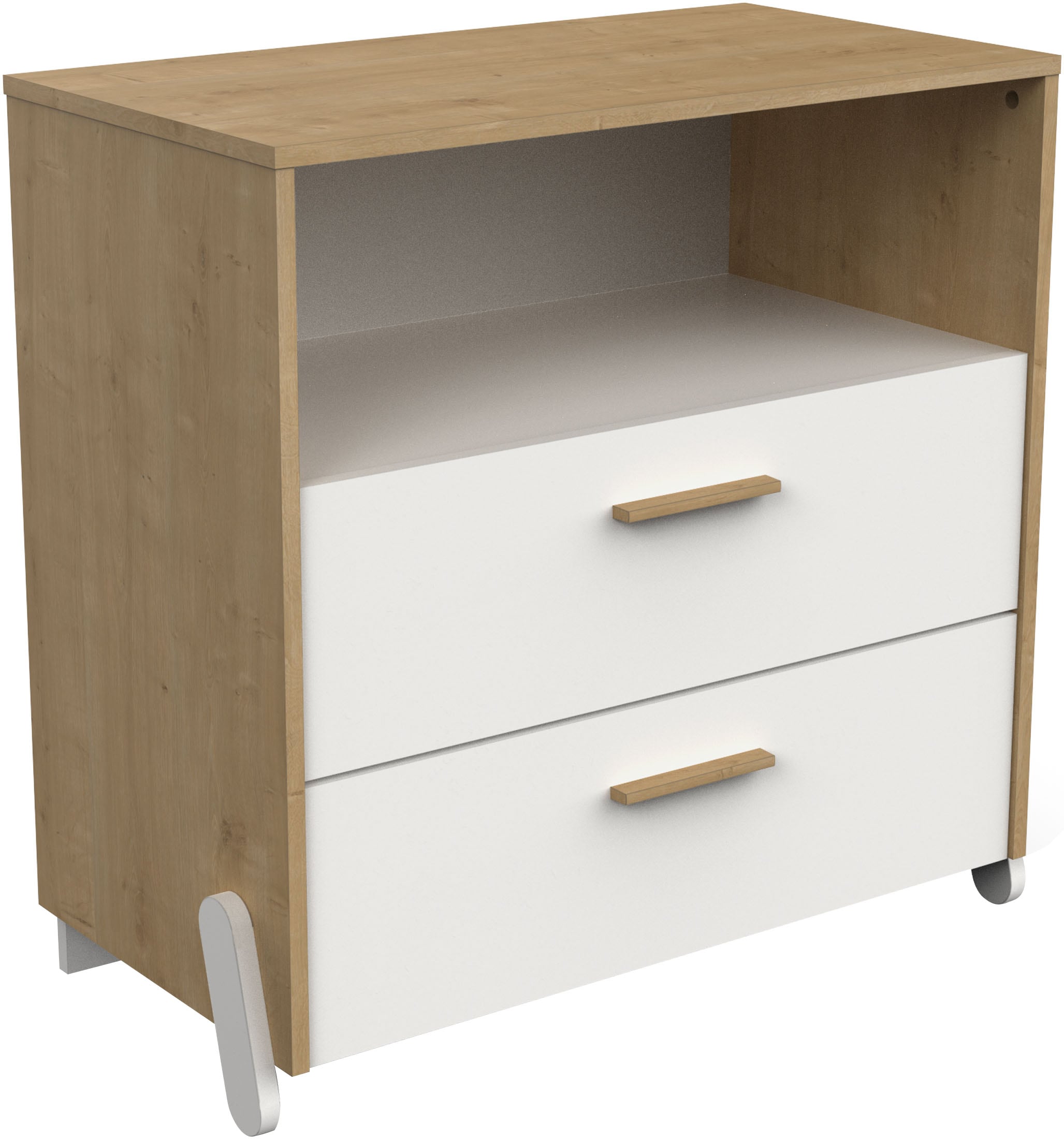 Nachtschrank, Kommode 2 Schubladen/ 1 Niche