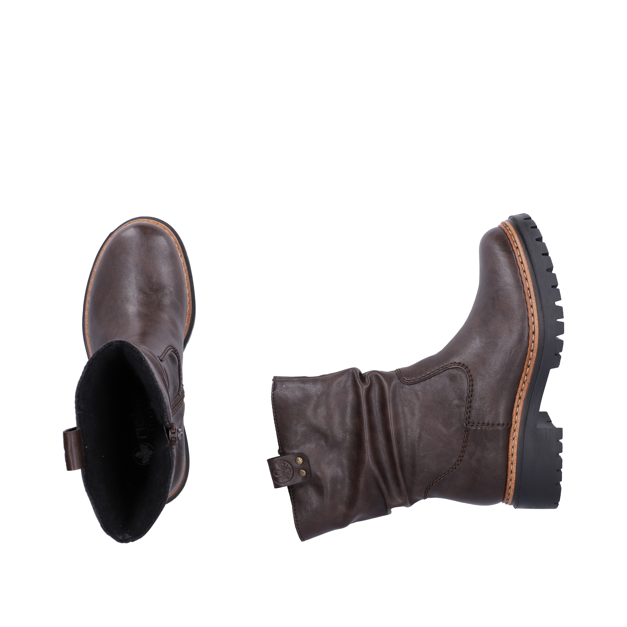 Rieker Winterstiefelette  Boots mit Innenreißverschluss und Profilsohle