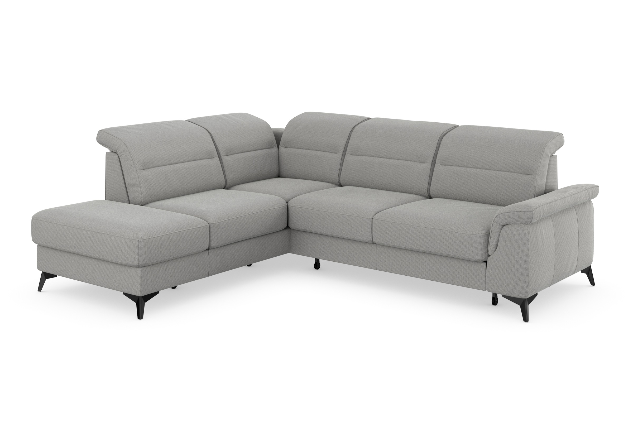 sit&more Ecksofa »Sinatra L-Form«, mit Ottomane, optional mit Kopfteilverstellung und Armteilfunktion