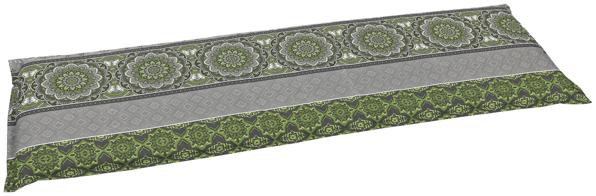 GO-DE Bankauflage grün/grau Bezug: 65% Polyester, 35% Baumwolle