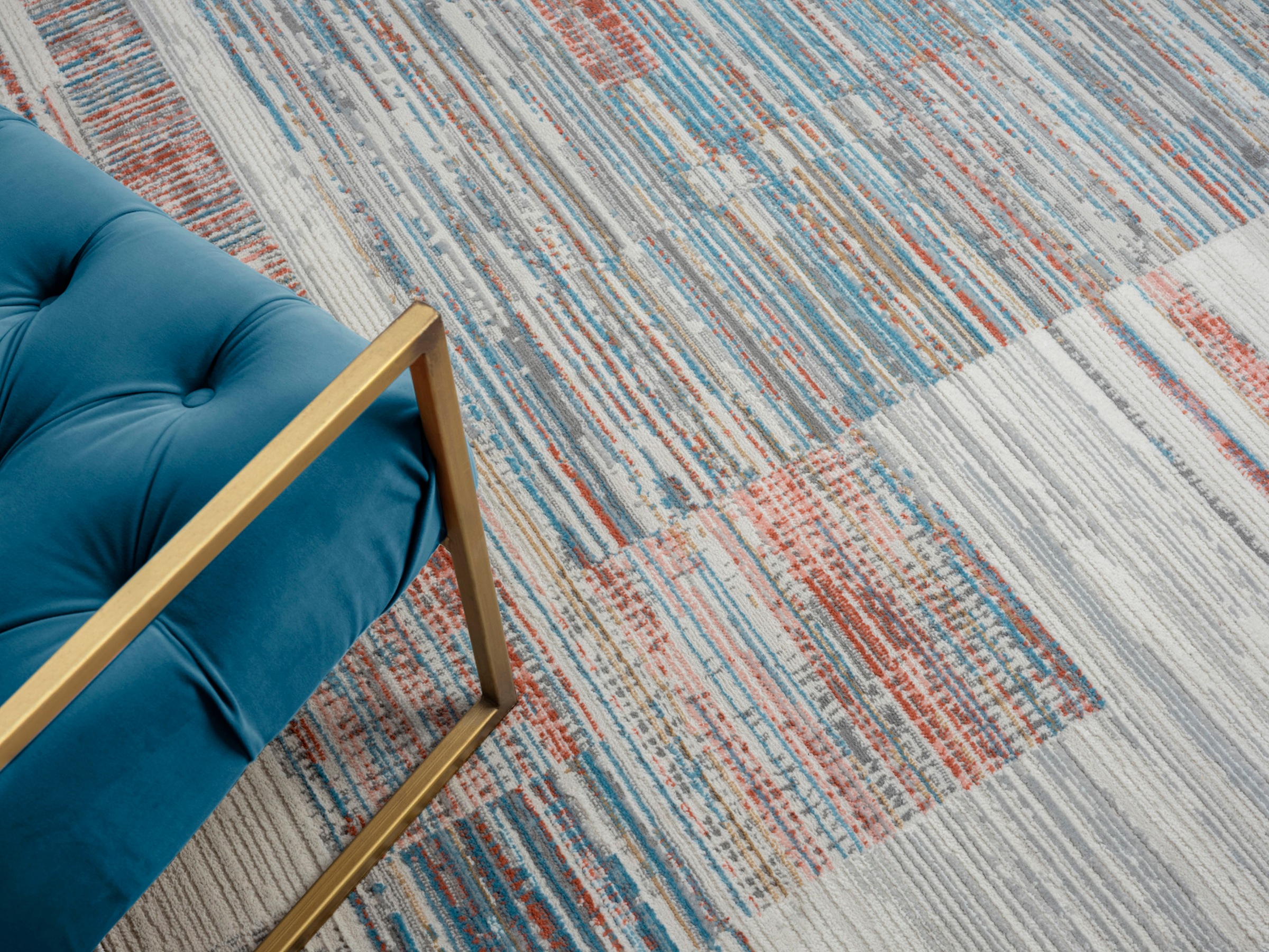 Myflair Möbel & Accessoires Teppich »My Colors«, rechteckig, 8 mm Höhe, Kurzflor, Retro-Design, besonders weich durch Microfaser