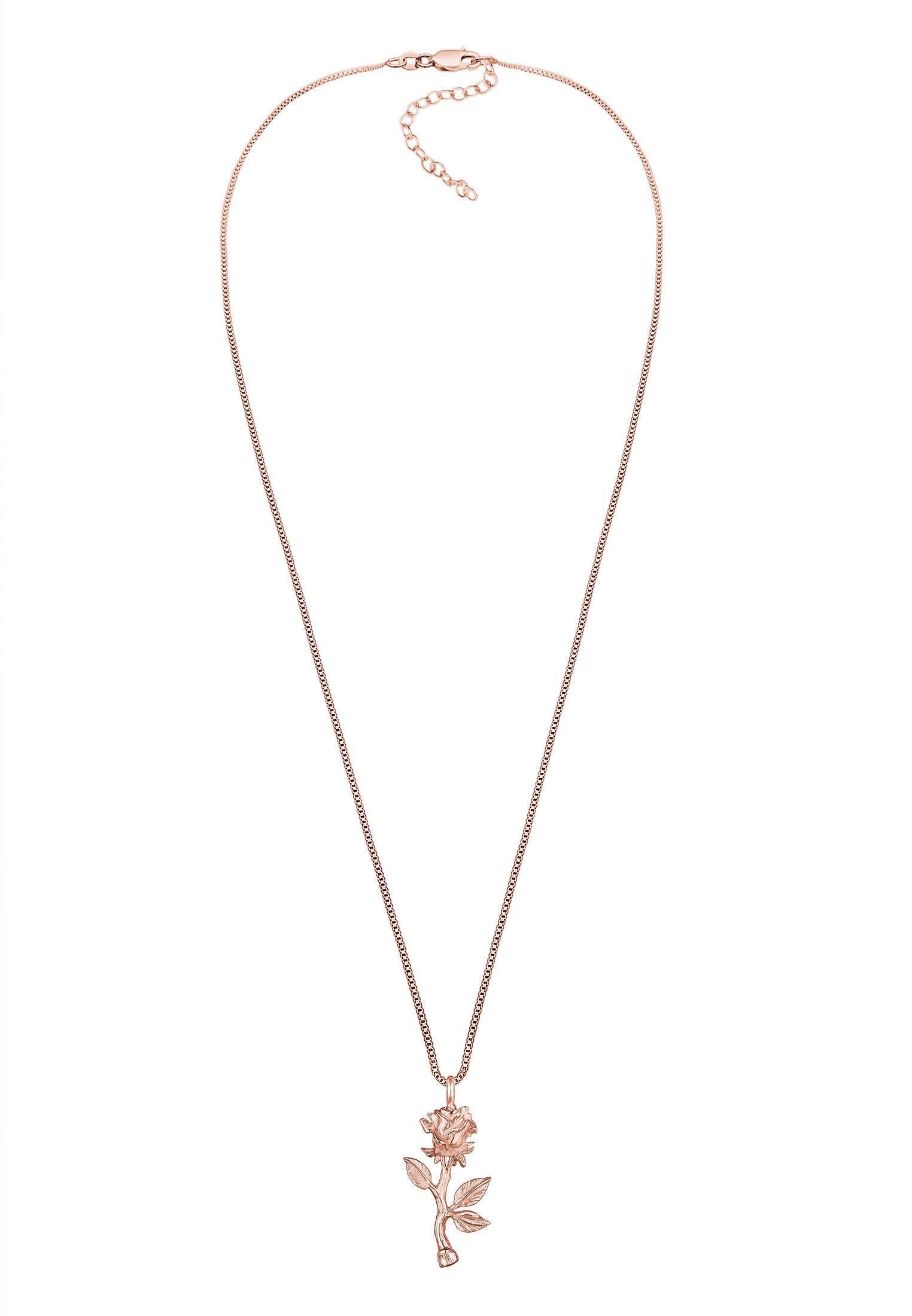 Elli Kette mit Anhänger »Vintage Anhänger Rose 925 Sterling Silber«