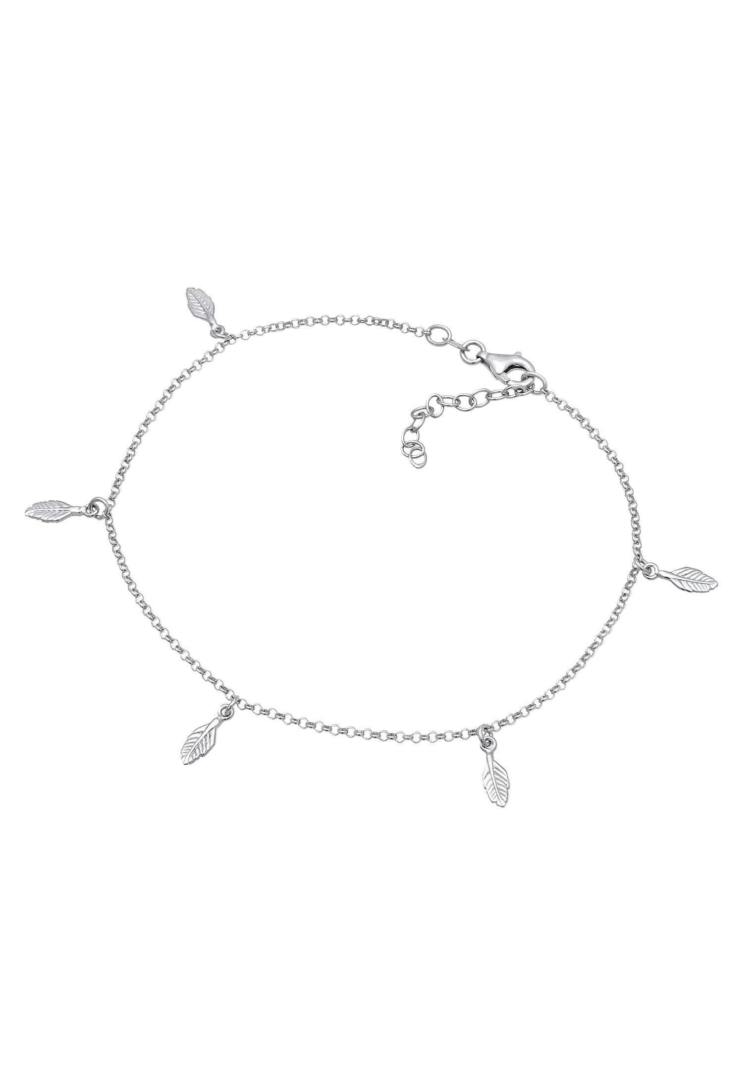 Elli Fußkette »Feder Boho 925 Sterling Silber«