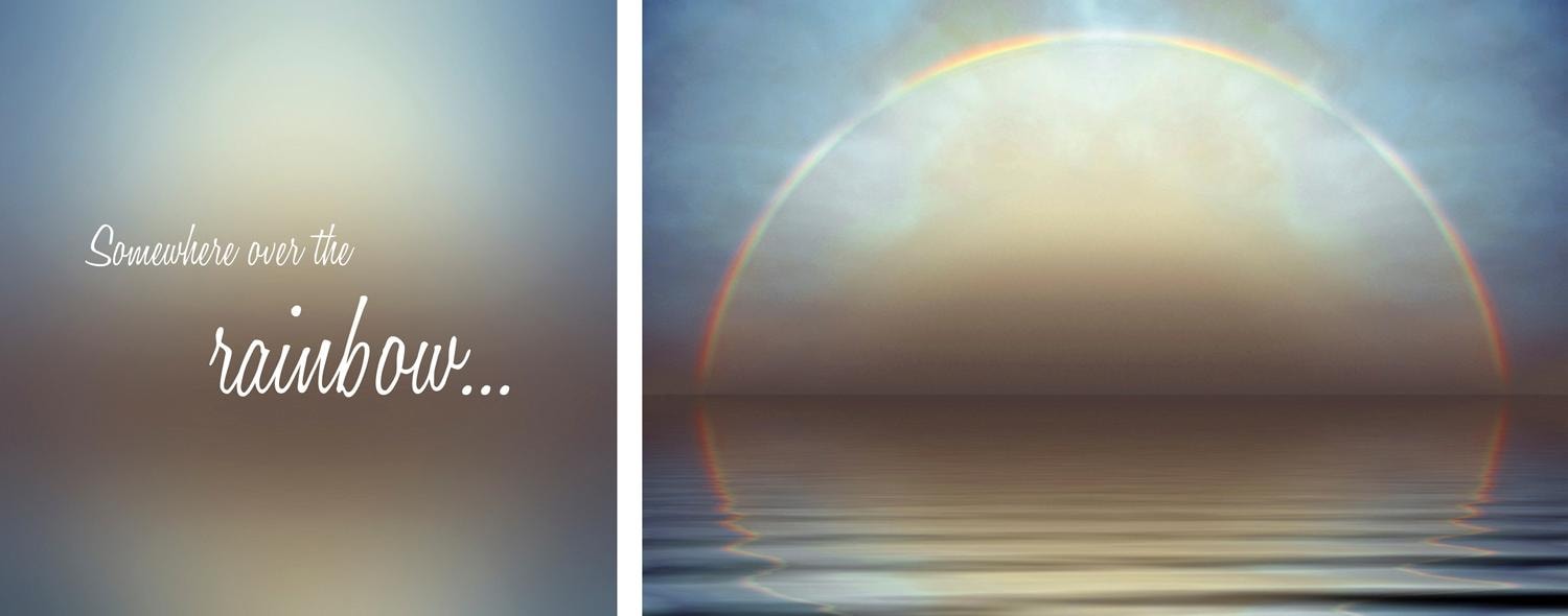 queence Leinwandbild »Rainbow«, Himmel-Himmelsbilder-Kunst-Modern-Spa-Spa B günstig online kaufen