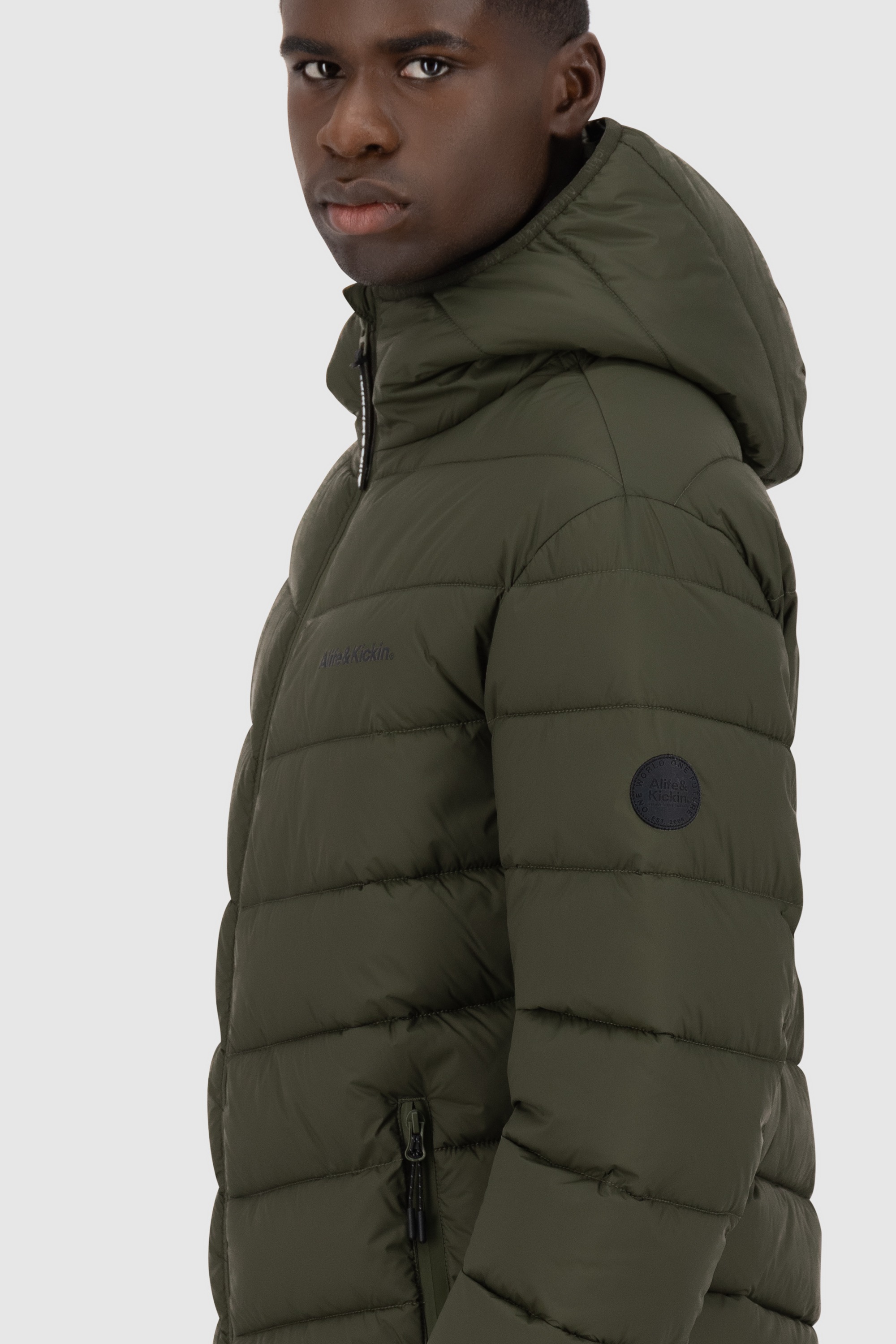 Alife & Kickin Winterjacke »Herren Mr AndersonAK A«, Warme kurze Jacke mit gefütterter Kapuze und und Brustinnentaschen