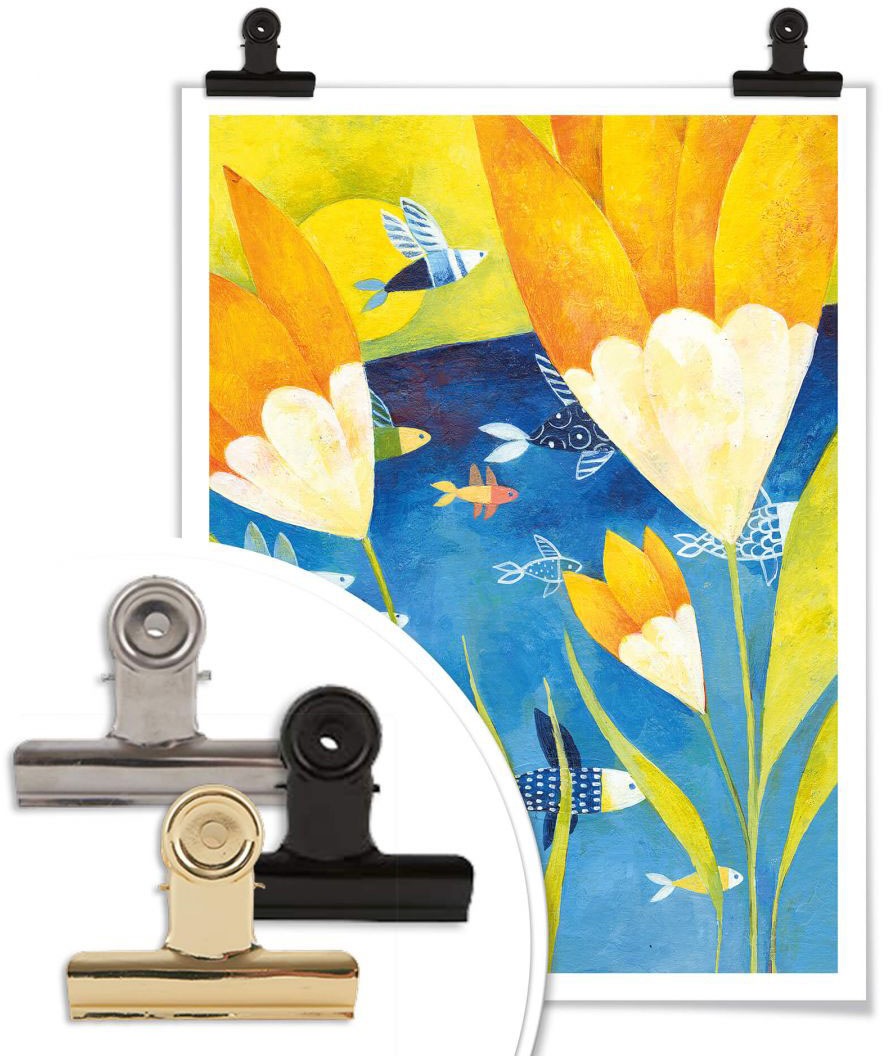 Gelbe Wandbild, Bild, St.), »Märchen Tulpen«, Wall-Art Poster, bestellen Wandbilder (1 Pflanzen, Wandposter Poster online