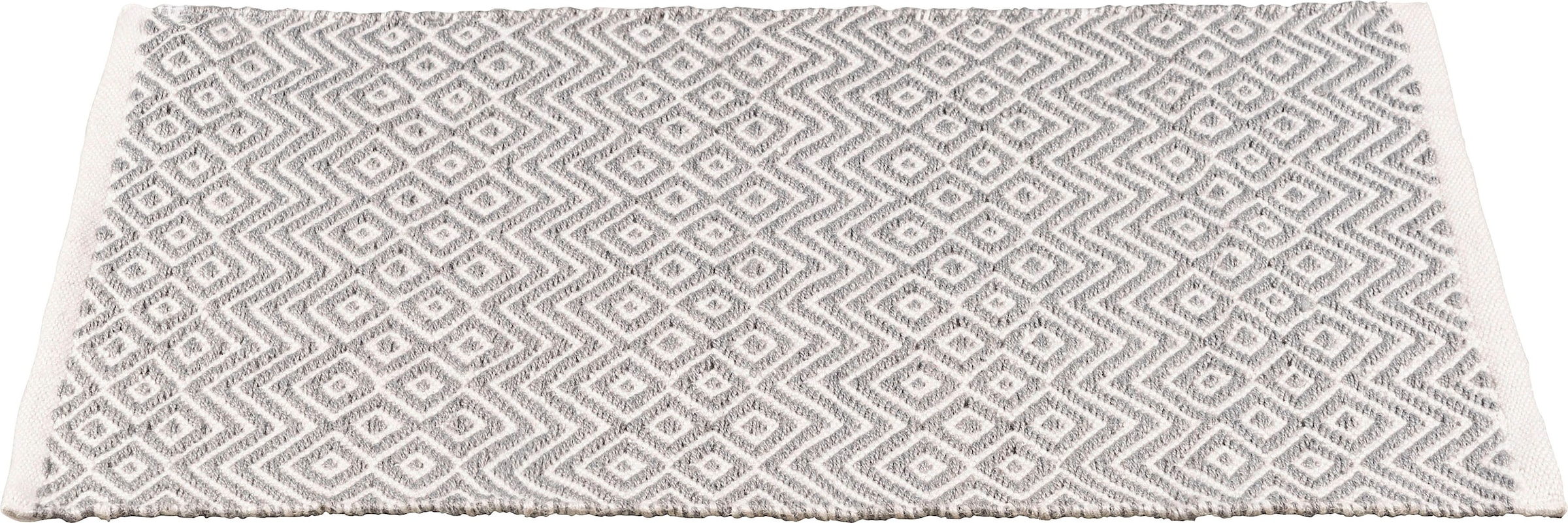 Badematte WENKO "Abai", grau (hellgrau, weiß, grau), H:8mm, Badematten, Badematte, BxL: 50 x 80 cm
