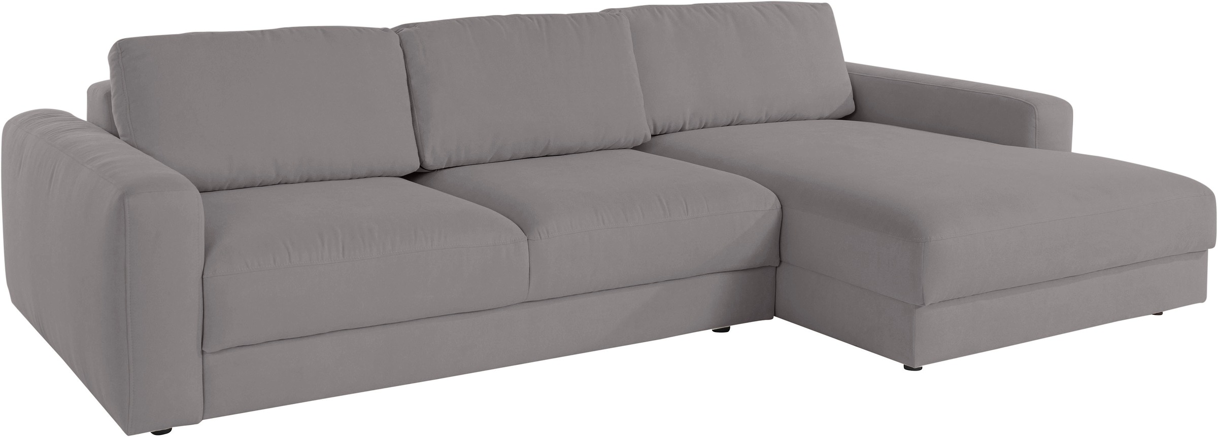 Places of Style Ecksofa »Bloomfield, elegant, viel Platz, Mega Couch, Breite 303cm, L-Form«, extra tiefe Sitzfläche, wahlweise mit Sitztiefenverstellung