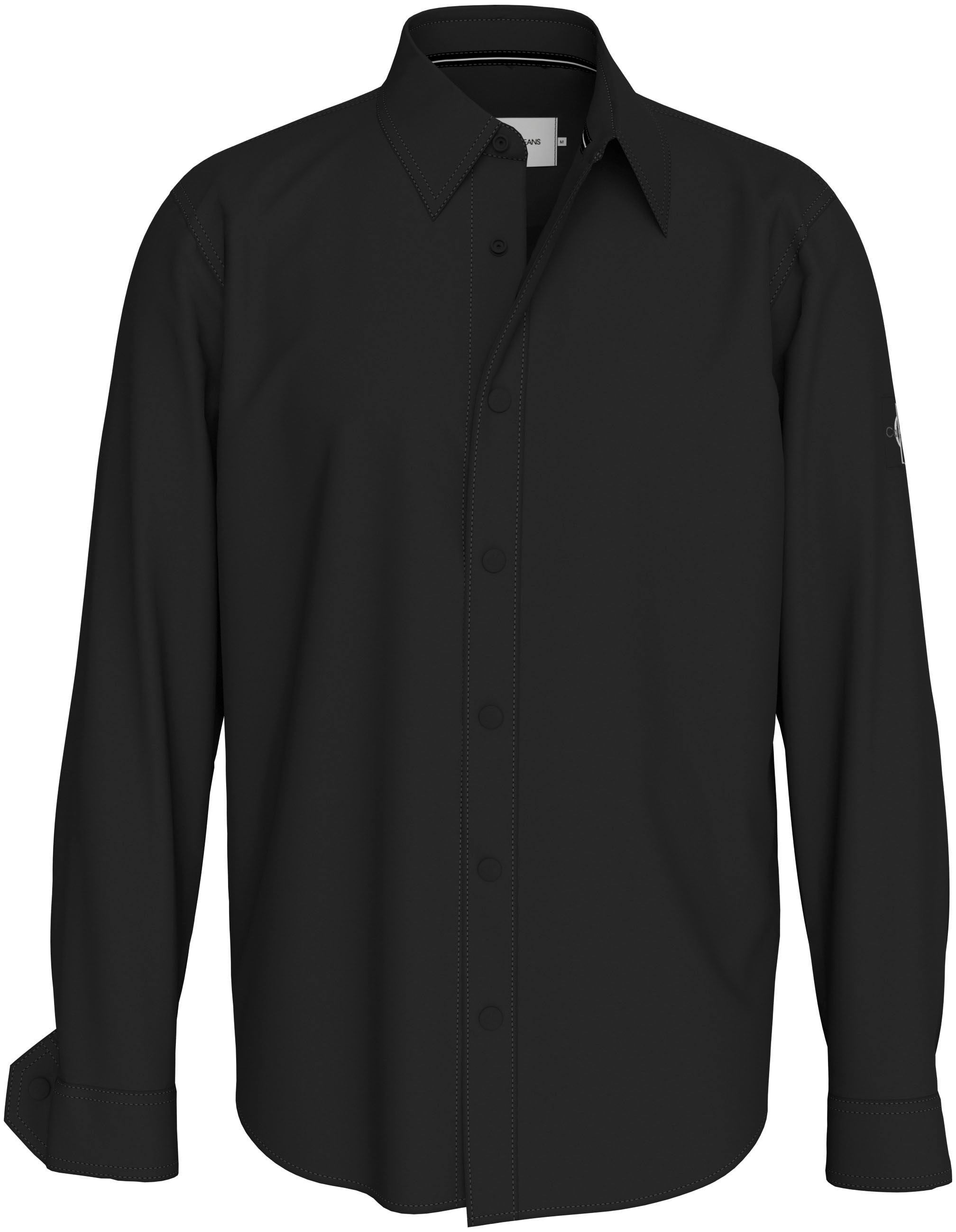 Calvin Klein Jeans Langarmhemd »MONOLOGO BADGE RELAXED SHIRT«