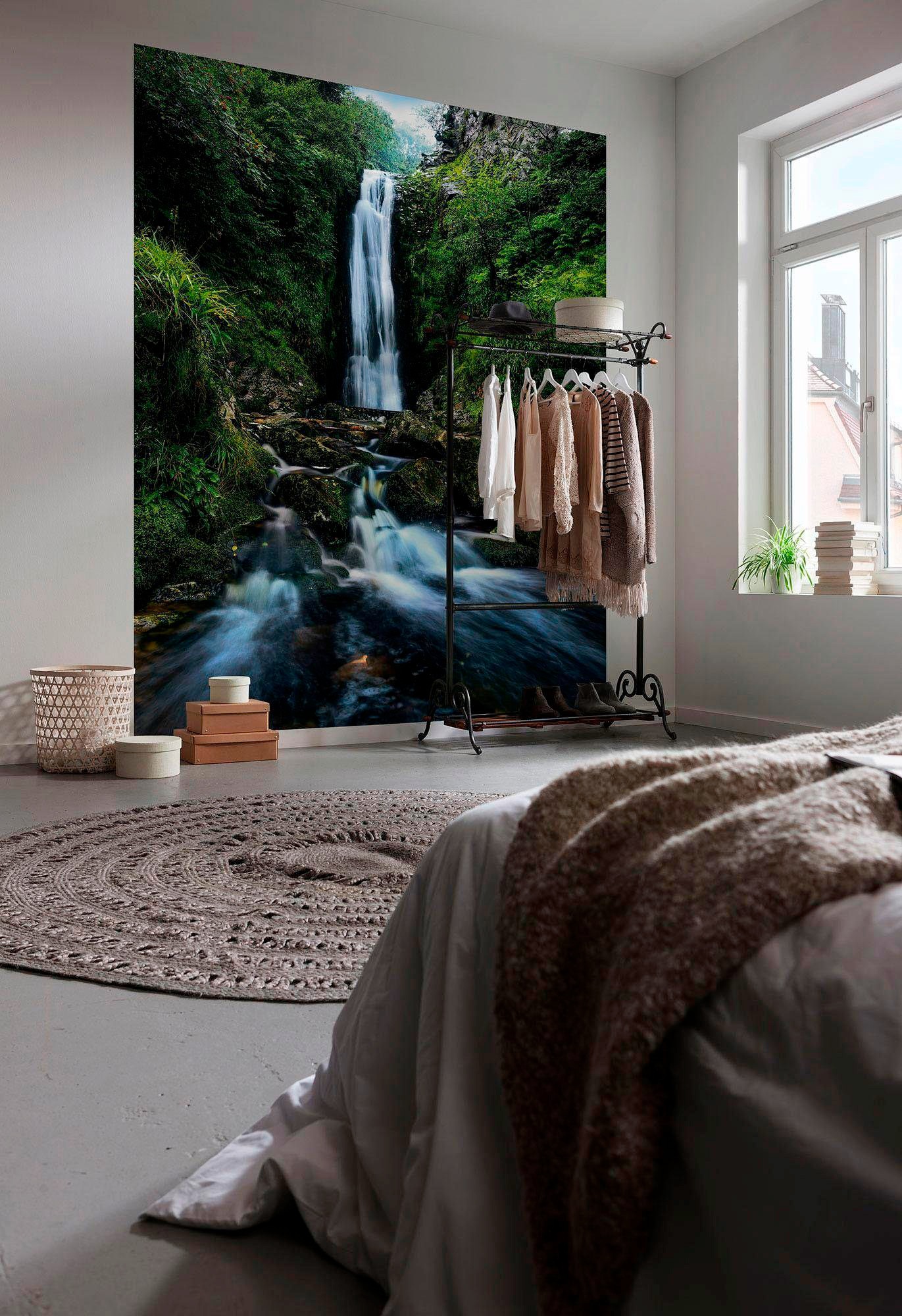 Komar Vliestapete »Digitaldruck Vlies -  Glenevin Falls - Größe 200 x 250 cm« bedruckt glatt Wohnzimmer, Schlafzimmer