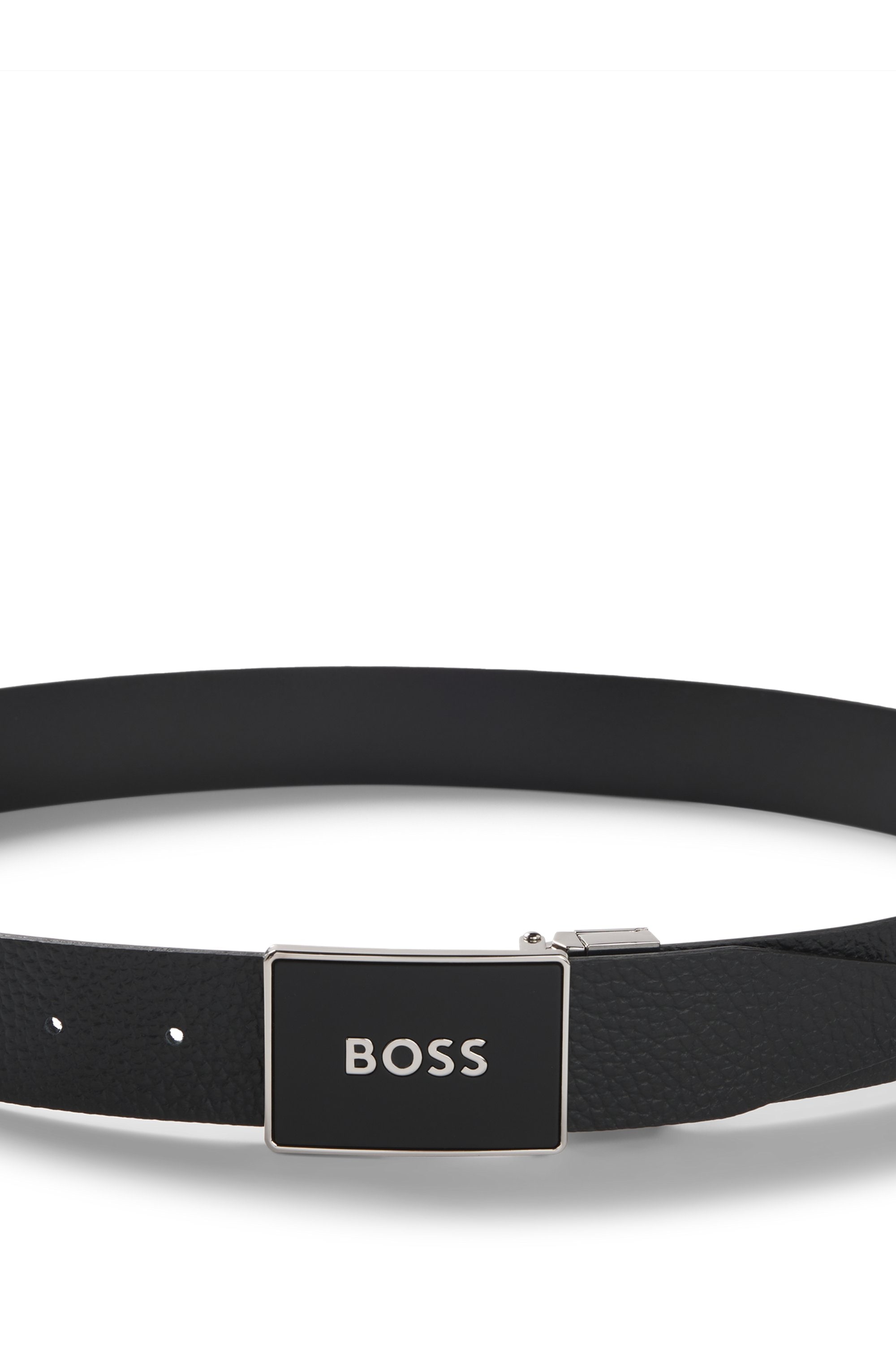 BOSS Ledergürtel »BOSS_Icon-M_Sr35_grp«, mit Markenlabel