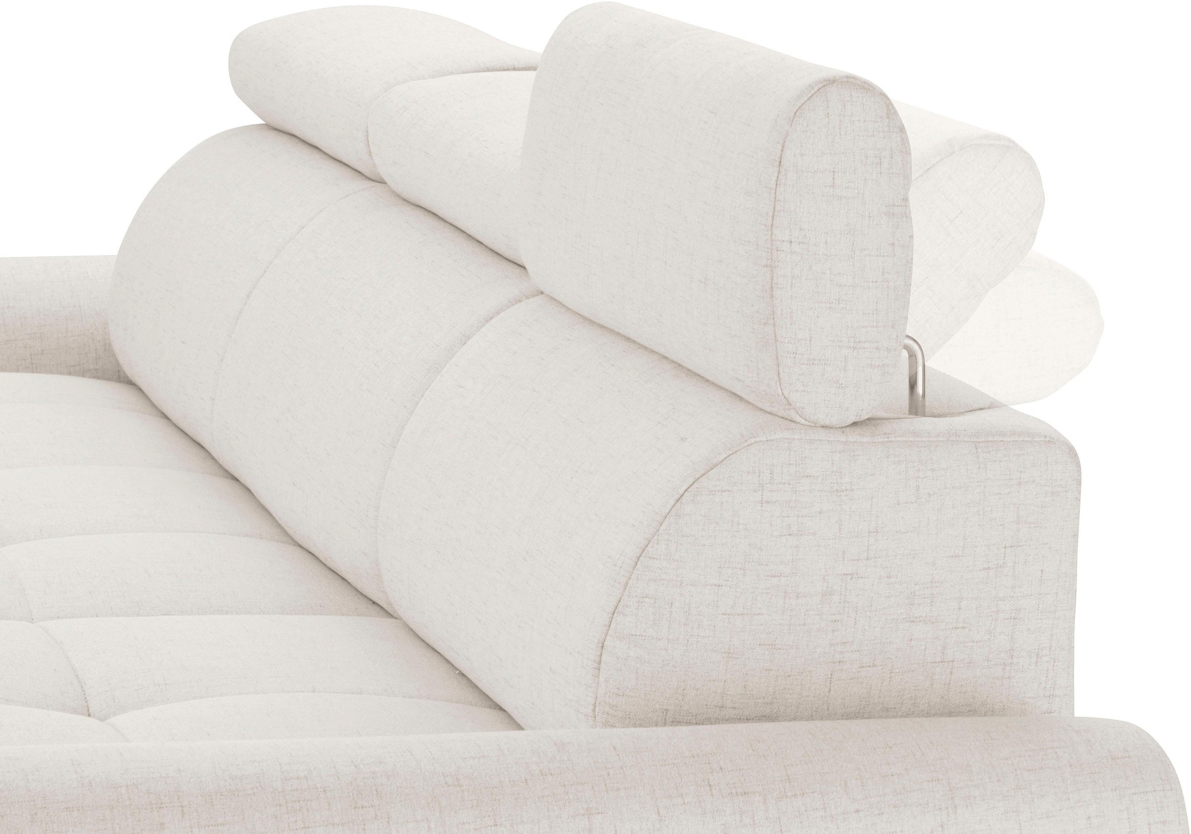 sit&more Ecksofa »Riva L-Form«, inklusive Kopteilverstellung, wahlweise mit Bettfunktion