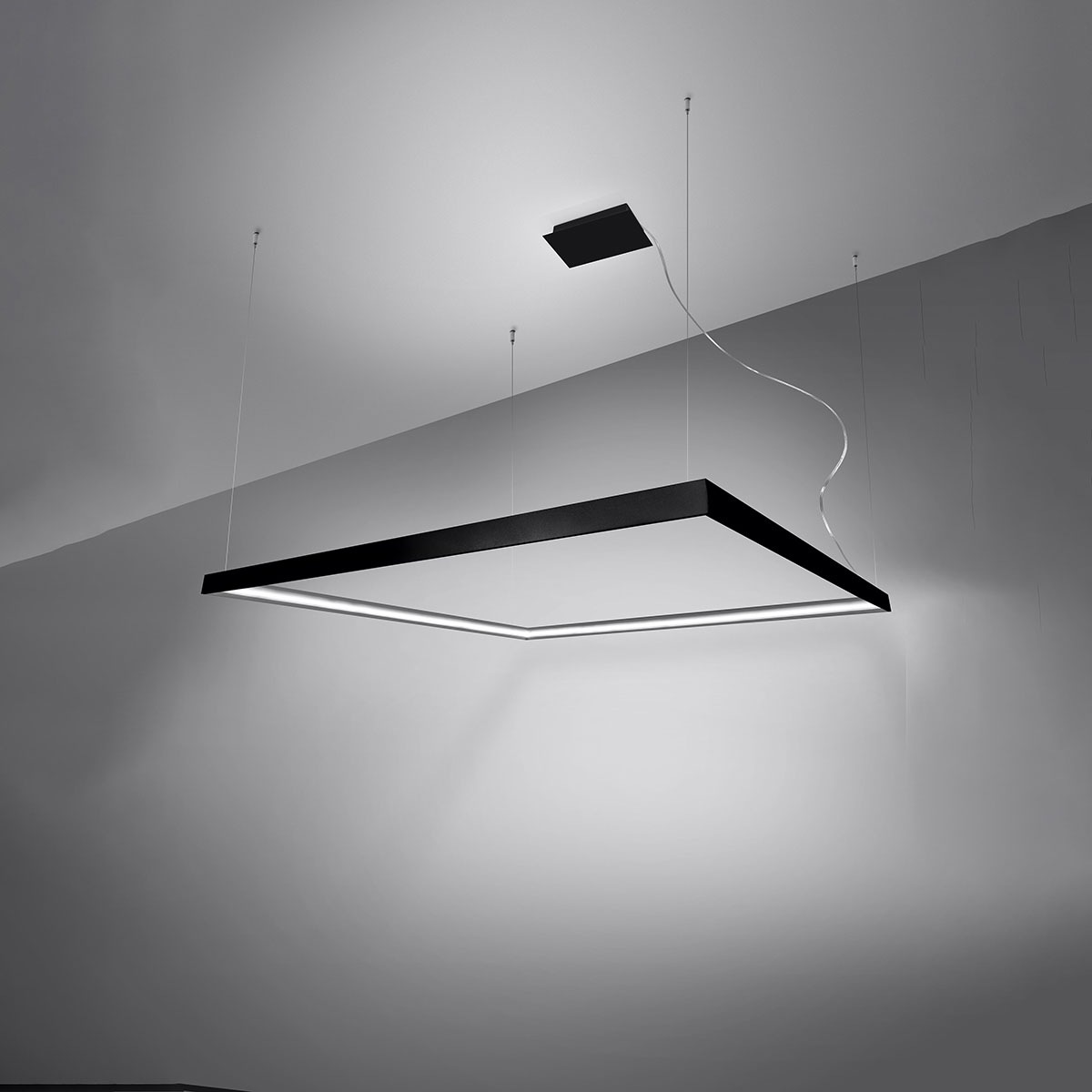 SOLLUX lighting Kronleuchter »NELYA«, 1 flammig, Leuchtmittel LED-Modul | LED fest integriert, Slush -Einstellung