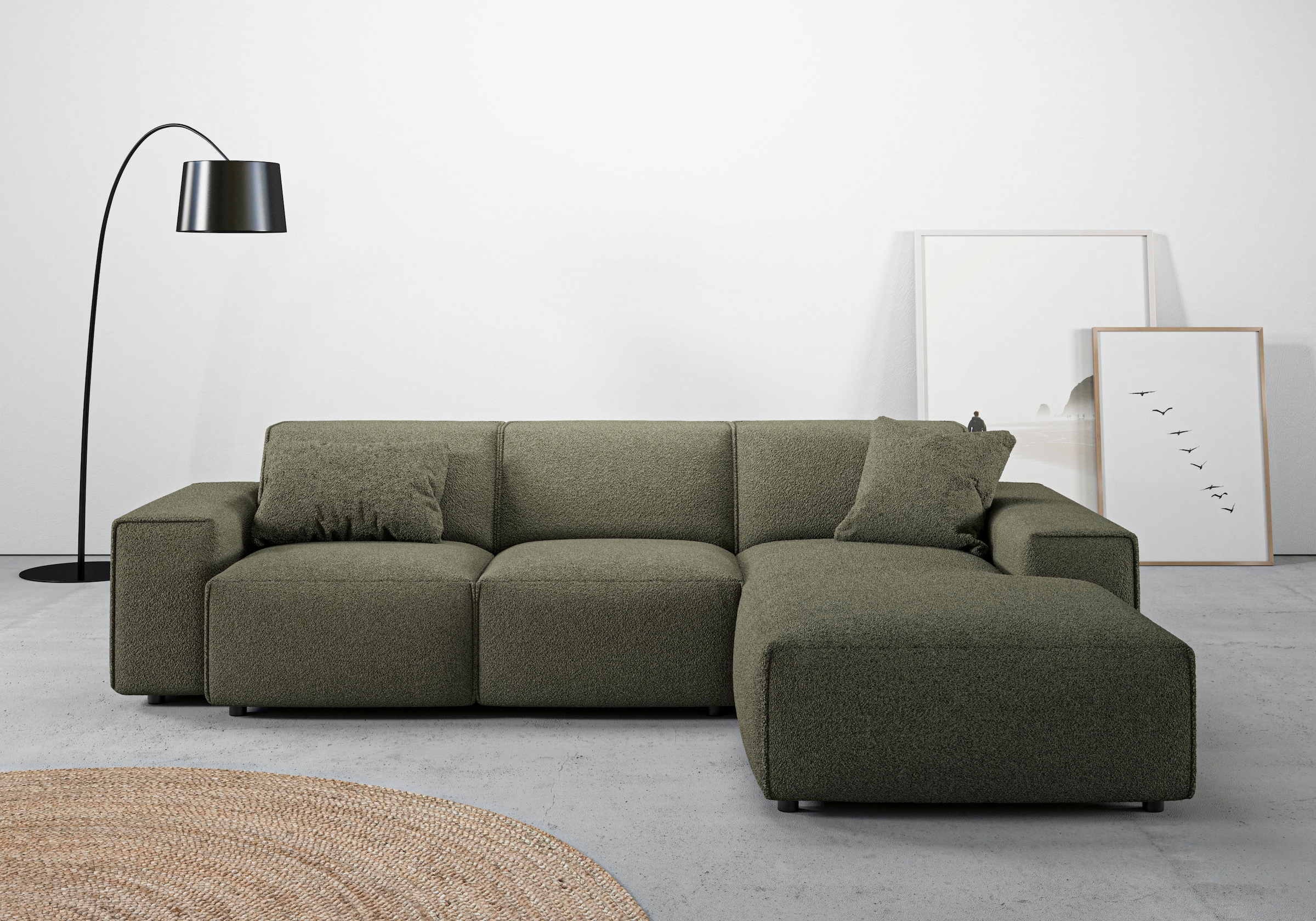 andas Ecksofa »Glimminge L-Form auch in Breitcord, Feincord + Easy care-Bez günstig online kaufen
