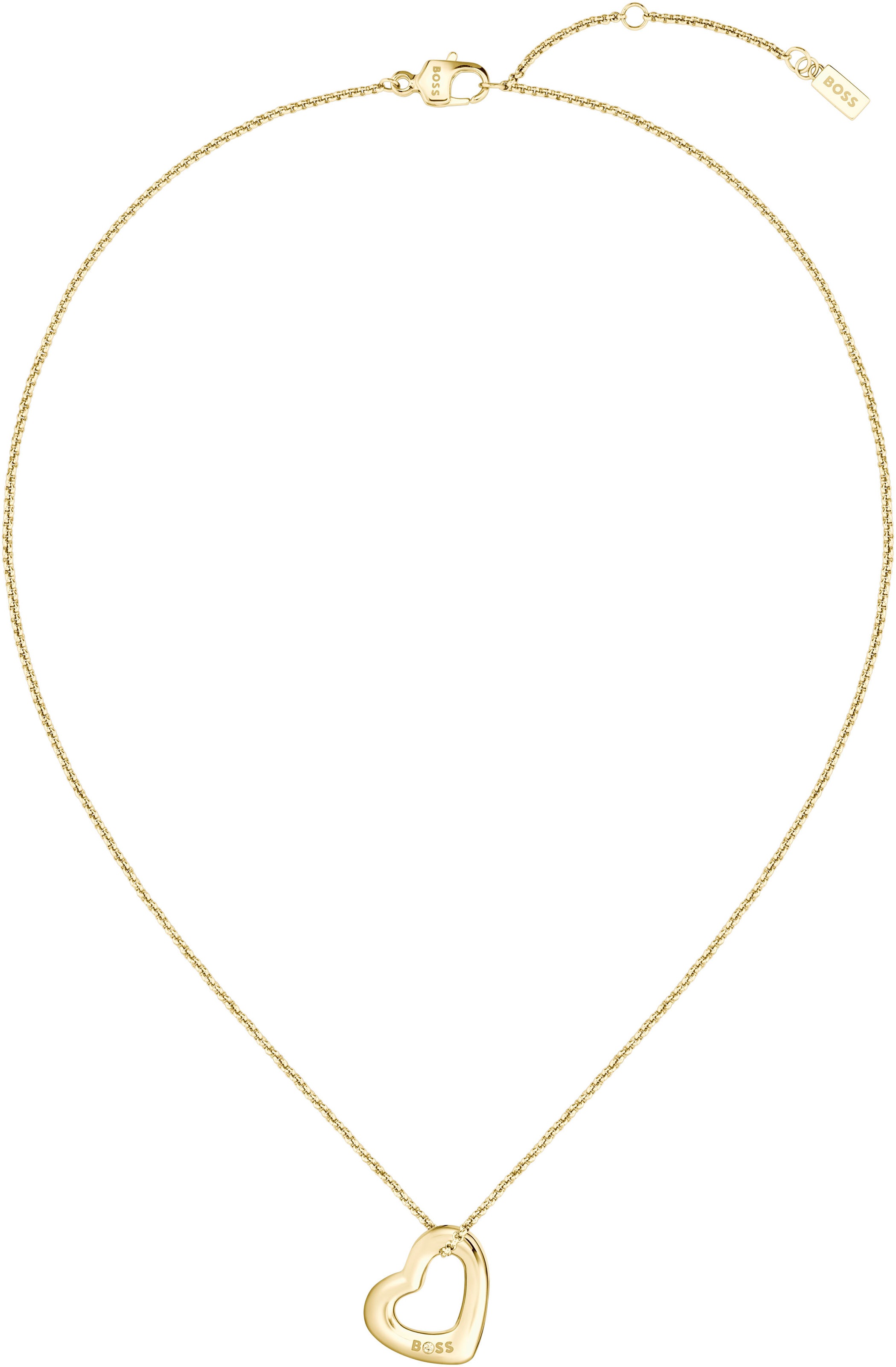BOSS Kette mit Anhänger »HONEY BOUNDLESS, Herz, 1580721, 1580722«, mit Preciosa Crystal