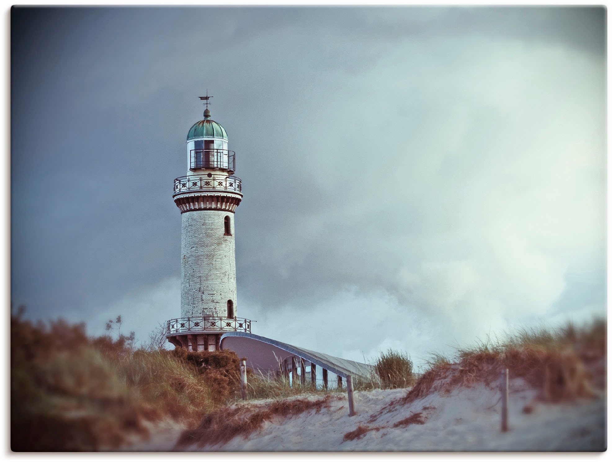 Artland Wandbild »Der Warnemünder Leuchtturm« Gebäude 1 Stk. tlg. als Leinw günstig online kaufen