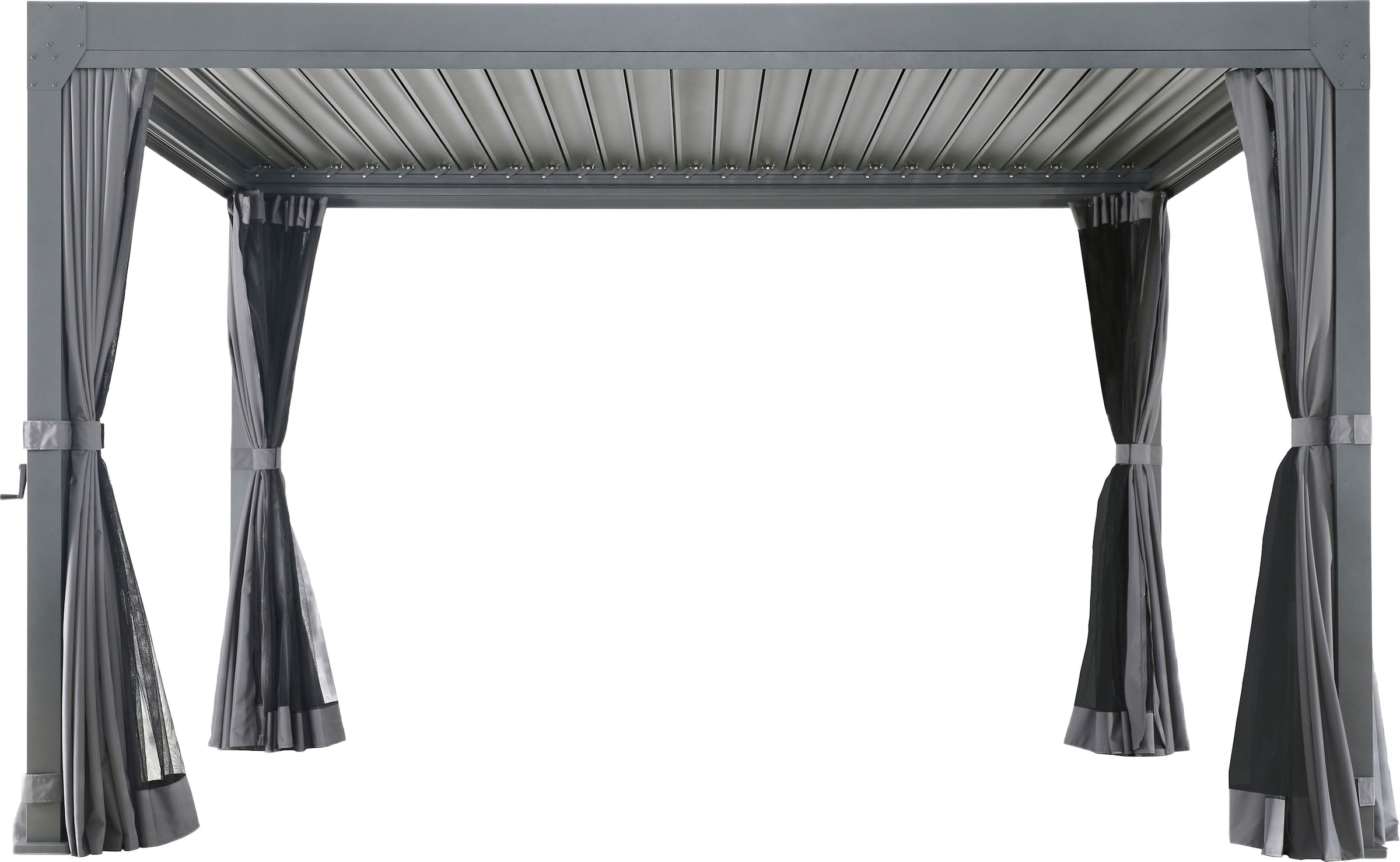 KONIFERA Pavillon »Palma«, Pergola, mit Lamellendach, Sockelmaß: 300x300 cm oder 400x300 cm