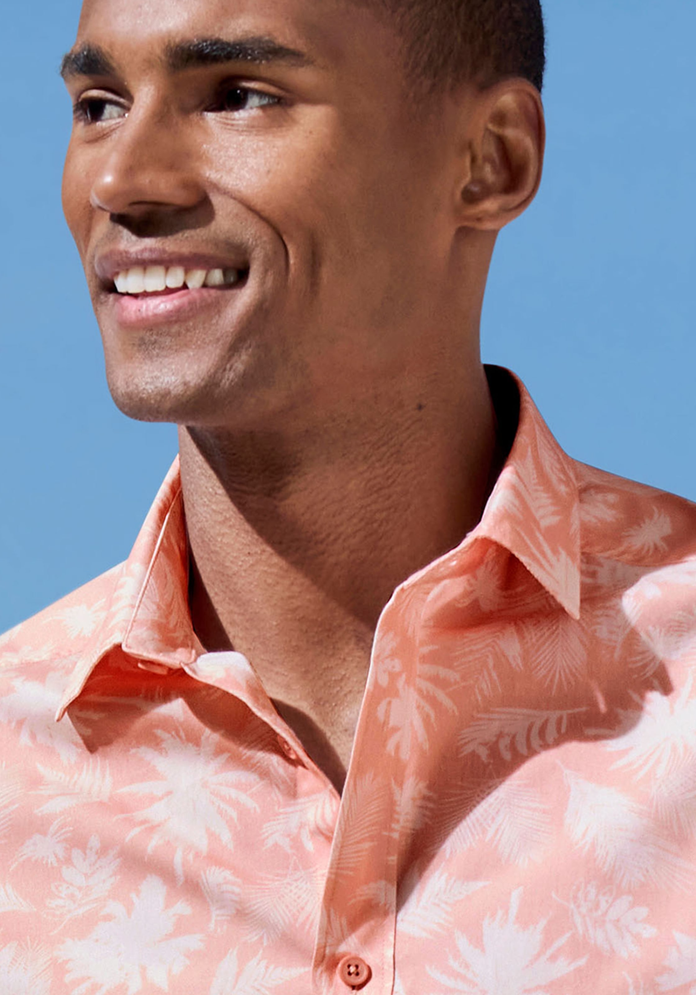 Beachtime Hawaiihemd »Regular fit«, Kurzarm, Freizeithemd mit Palmenprint, reine Baumwolle