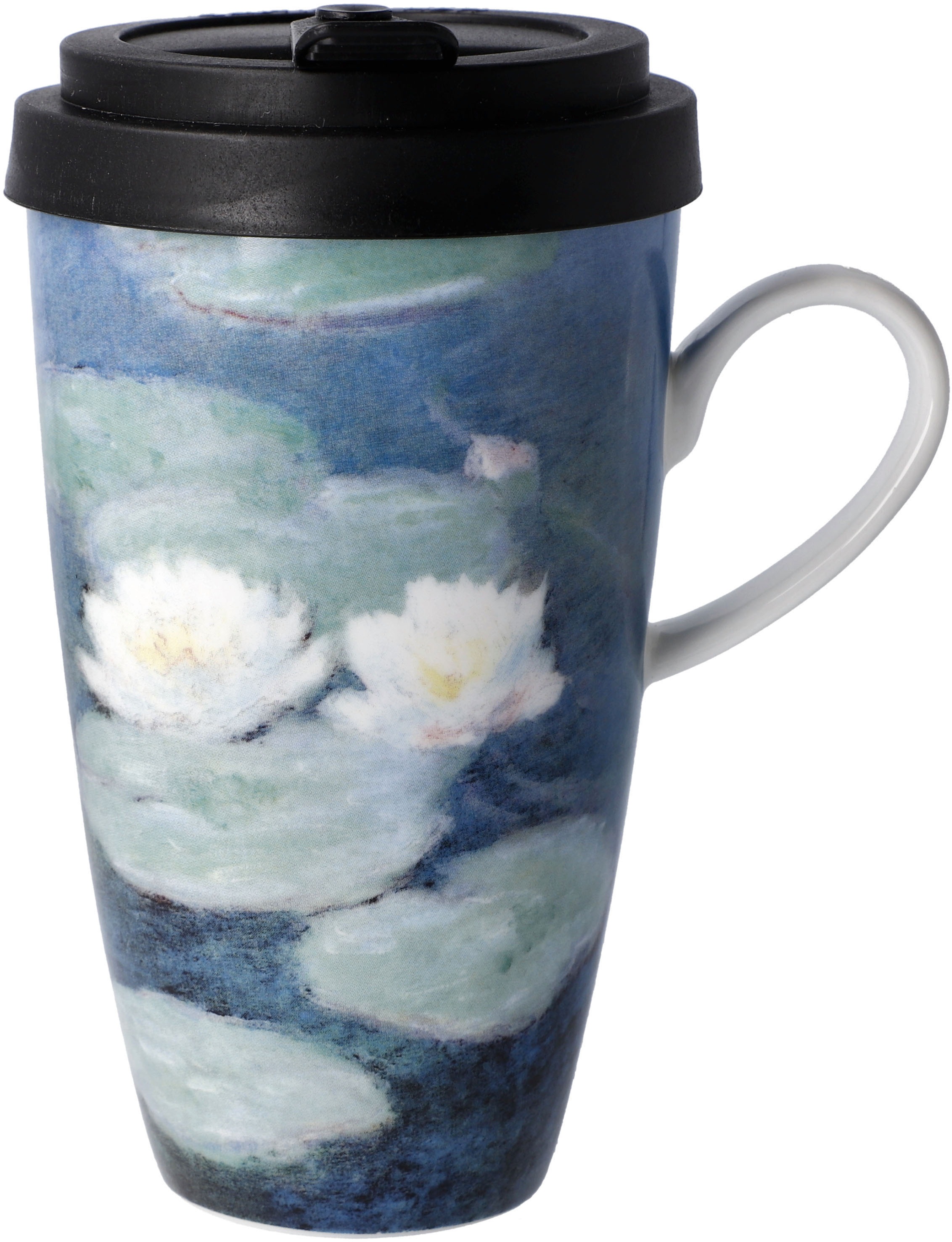 Goebel Coffee-to-go-Becher »Claude Monet - "Seerosen am Abend"«, aus Porzellan mit...