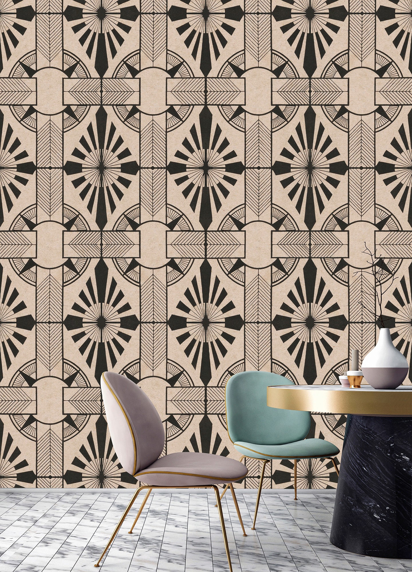 living walls Fototapete »Walls by Patel Astoria« glatt Fototapete Modern astoria 1 4,00 m x 2,70 m 200 g Vlies Premium Tapete