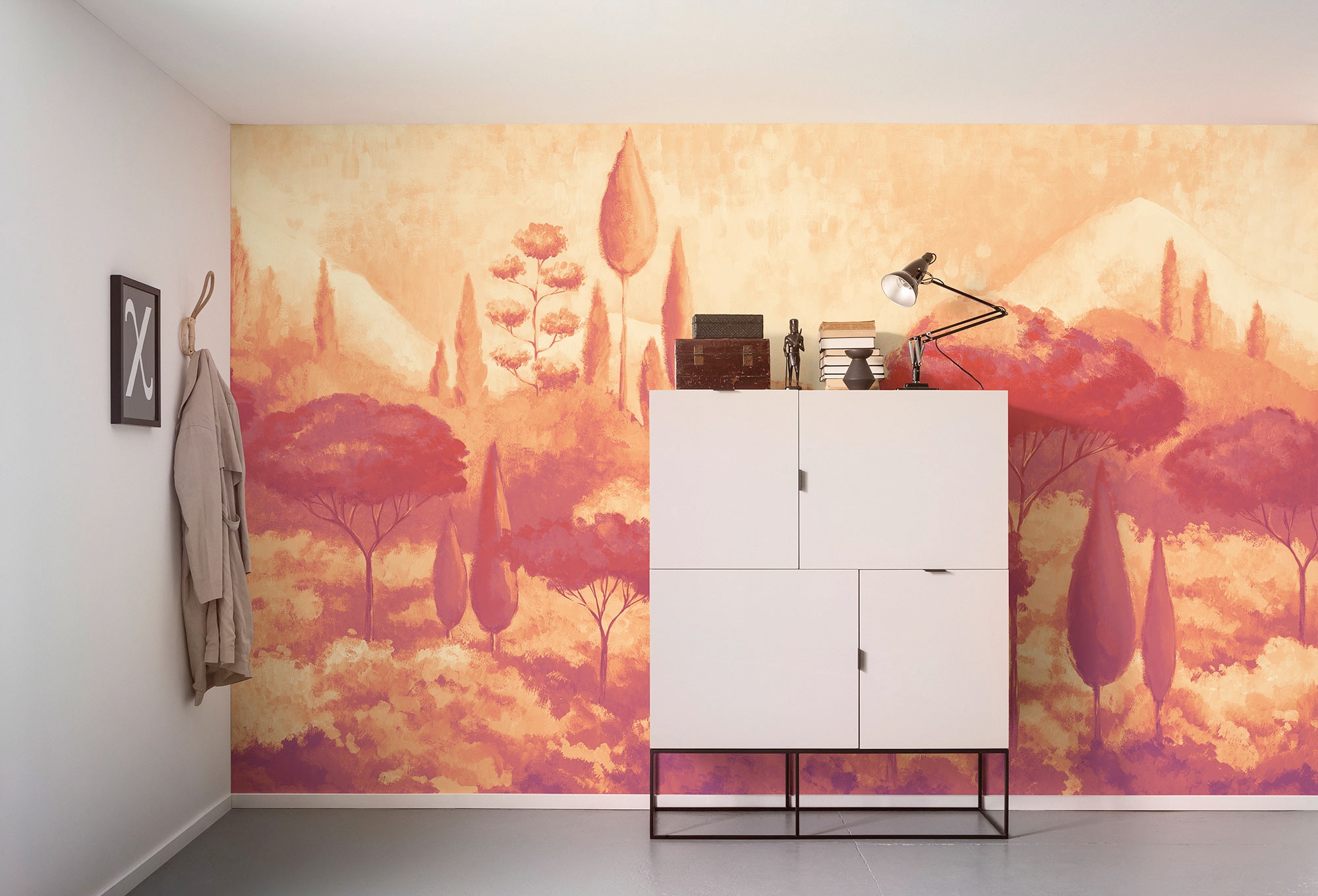 Komar Fototapete »Digitaldruck Vlies - Luxury Labyrinth - Größe 400 x 250 cm«, bedruckt-floral-geblümt-gemustert-tropisch, Wohnzimmer, Schlafzimmer