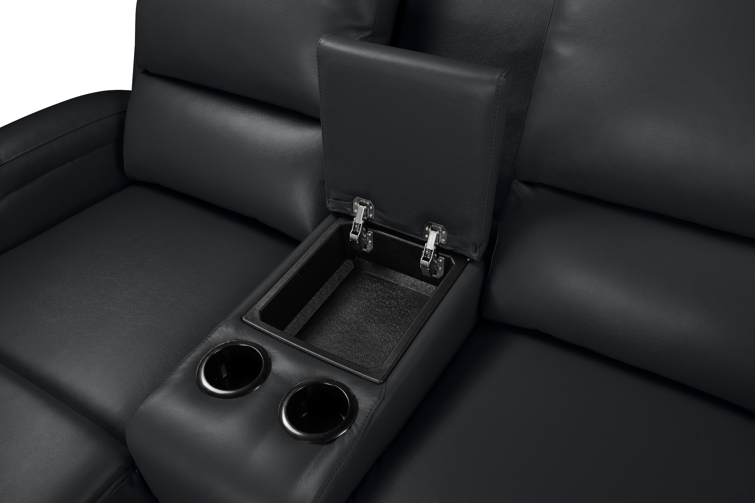 Home affaire Ecksofa »NAPORI Multimediasofa, 3er Kinosessel XXL, L-Form, 3 Bezugsstoffe«, Kinosofa mit Relaxfunktion, Getränkehalter, Staufach und Staukasten