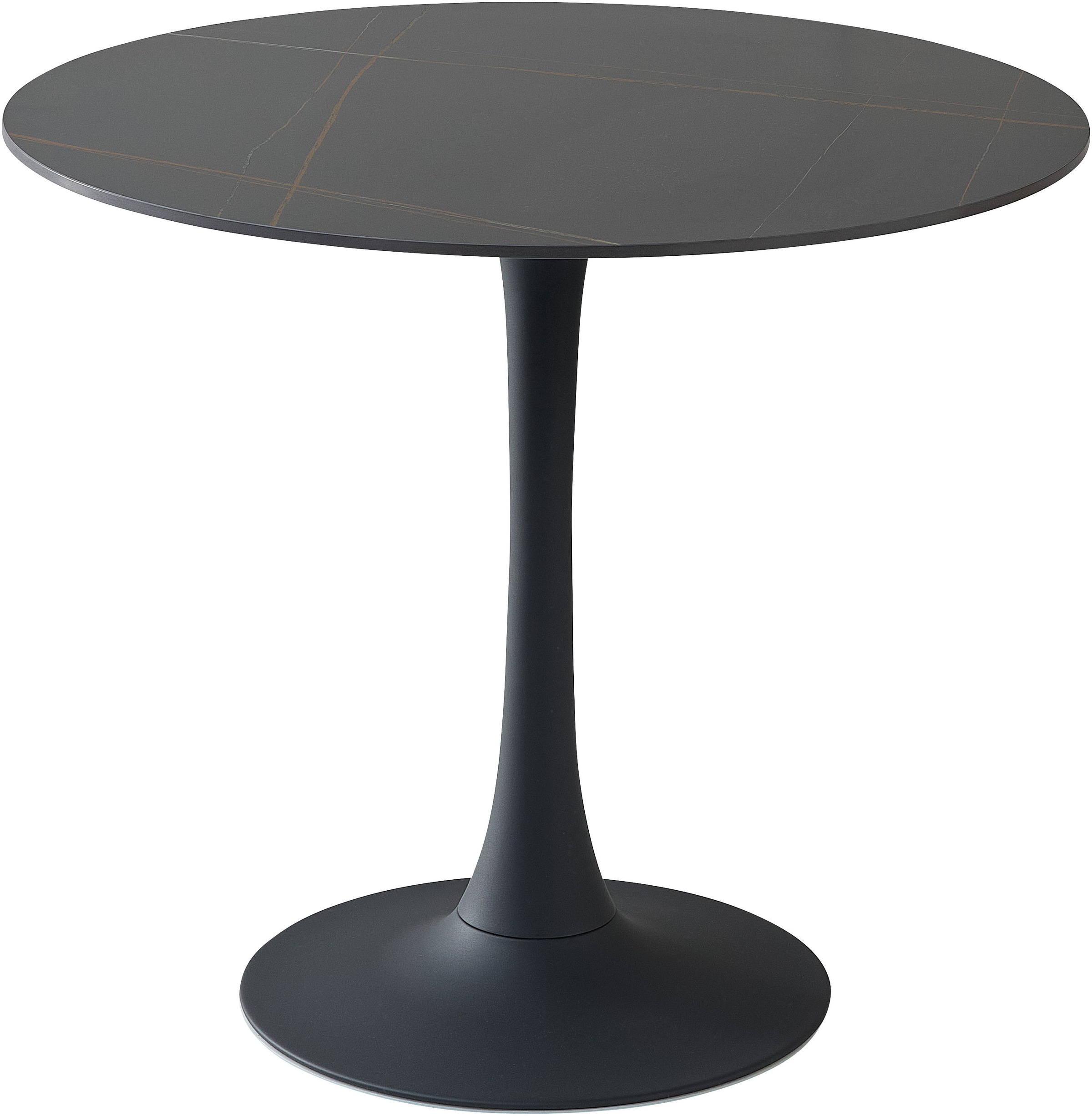 Stolkom Esstisch »Josh Esszimmertisch rund Keramik, marmoriert, BxH 90x75 c günstig online kaufen