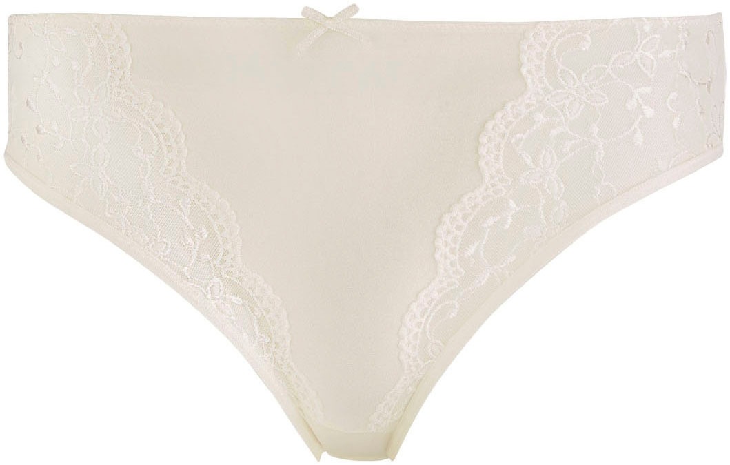 Nina Von C. Jazz-Pants Slips »"Silver Edition"«, (2er Pack), mit floralen Spitzeneinsätzen und Satin-Zierschleife