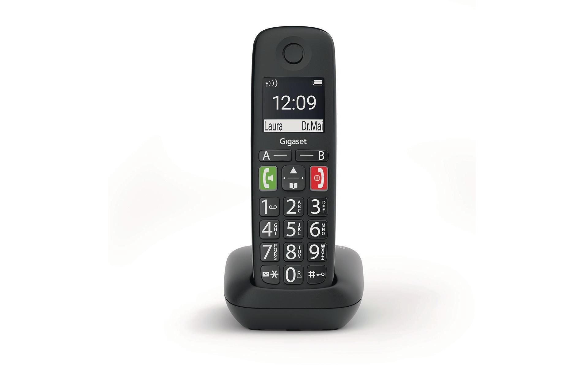 Gigaset Schnurloses DECT-Telefon »E290 schwarz« ( )