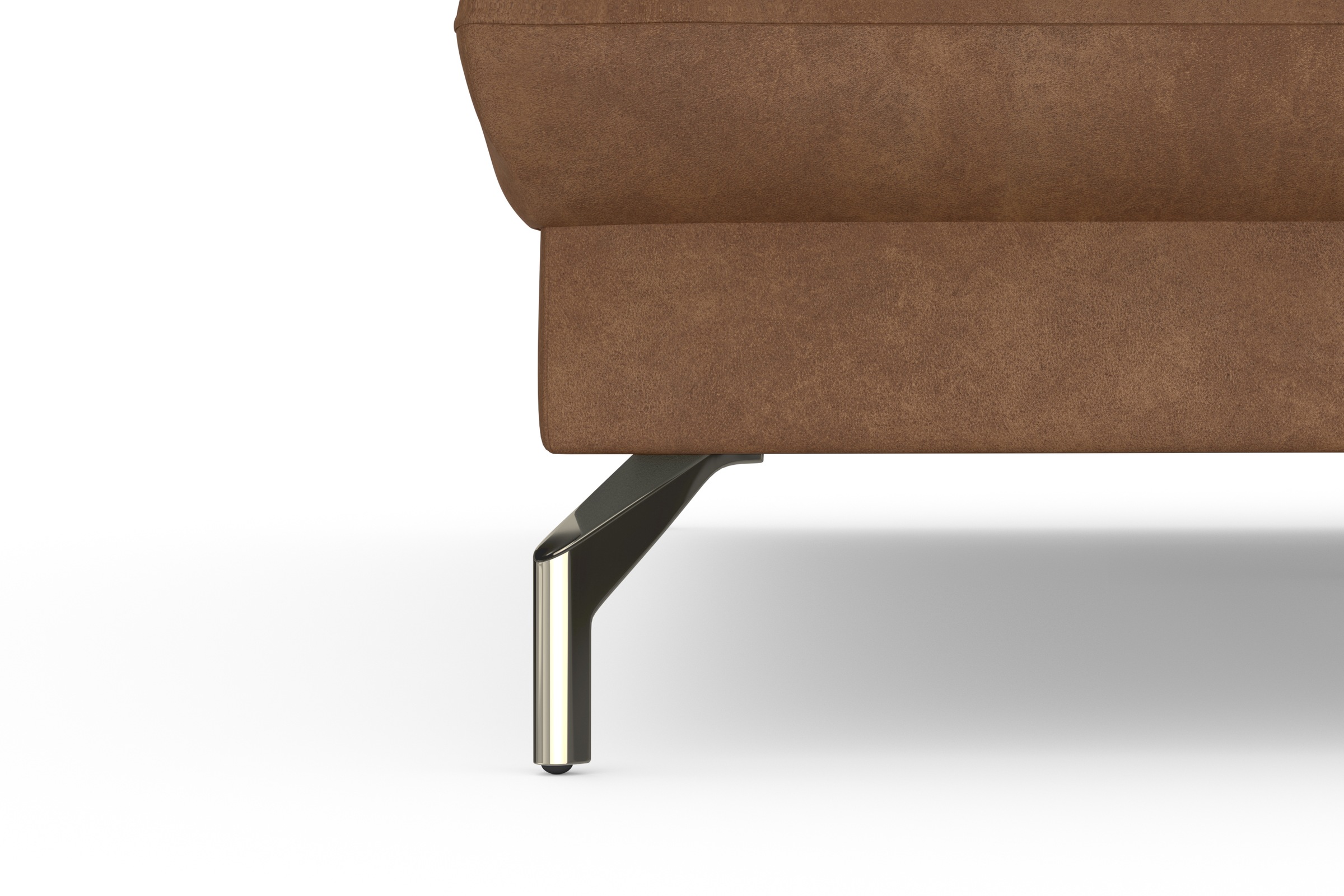 sit&more Ecksofa »Fashion L-Form«, wahlweise mit Kopfteilverstellung, Vorziehsitz, motorisch, Nickelfüße