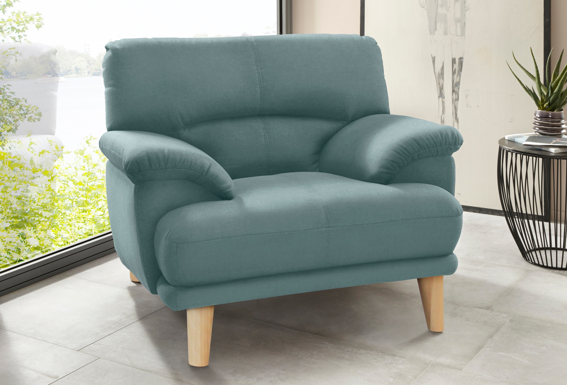 TRENDMANUFAKTUR Sessel »Cecilia, Loungesessel, italienisches Design, bequem günstig online kaufen