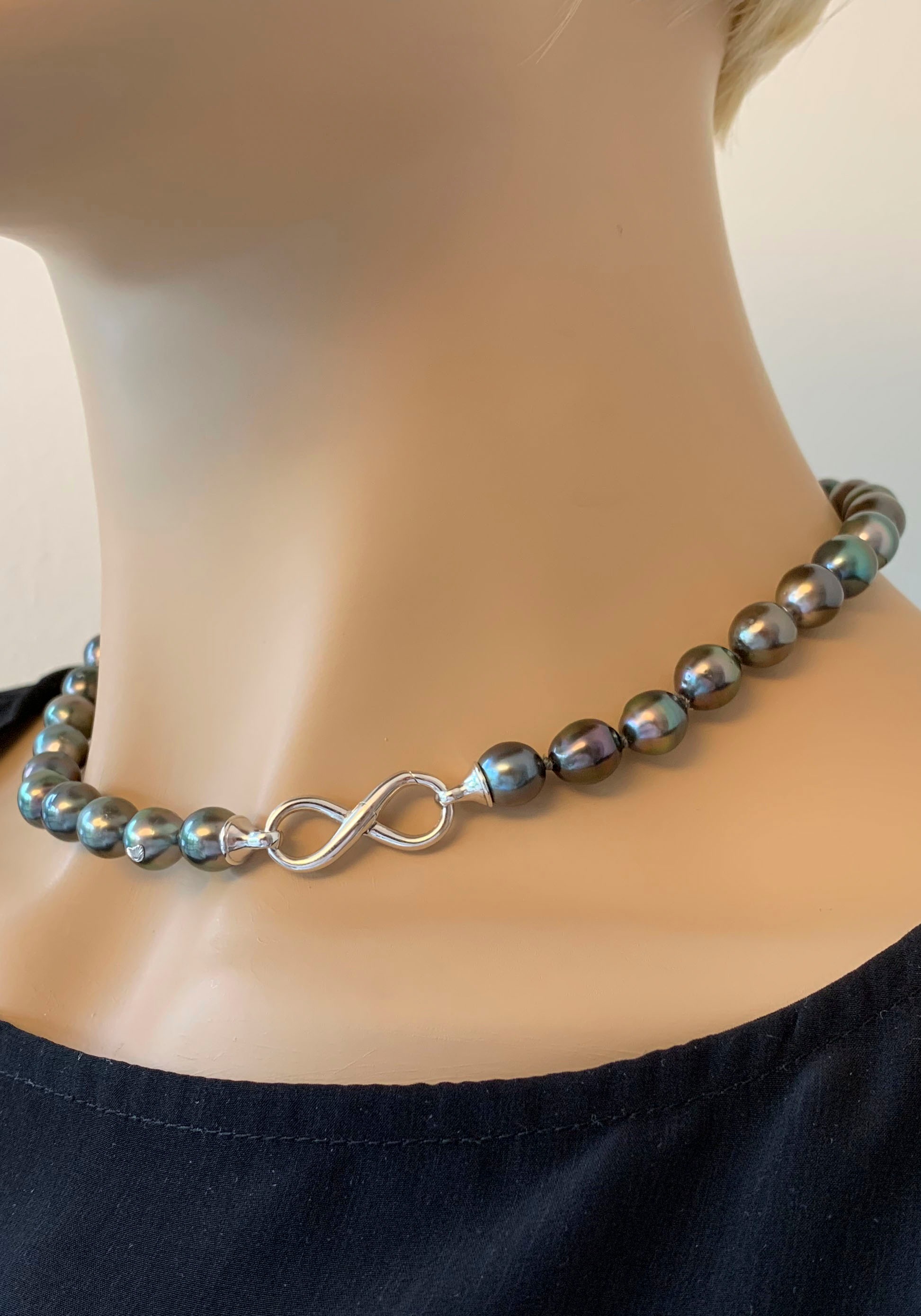 Adriana Perlenkette »Bellagio - Infinity/Unendlichkeitsschleife, B4-S, B4-W-7«, Made in Germany - mit Süßwasser- oder Tahitizuchtperle
