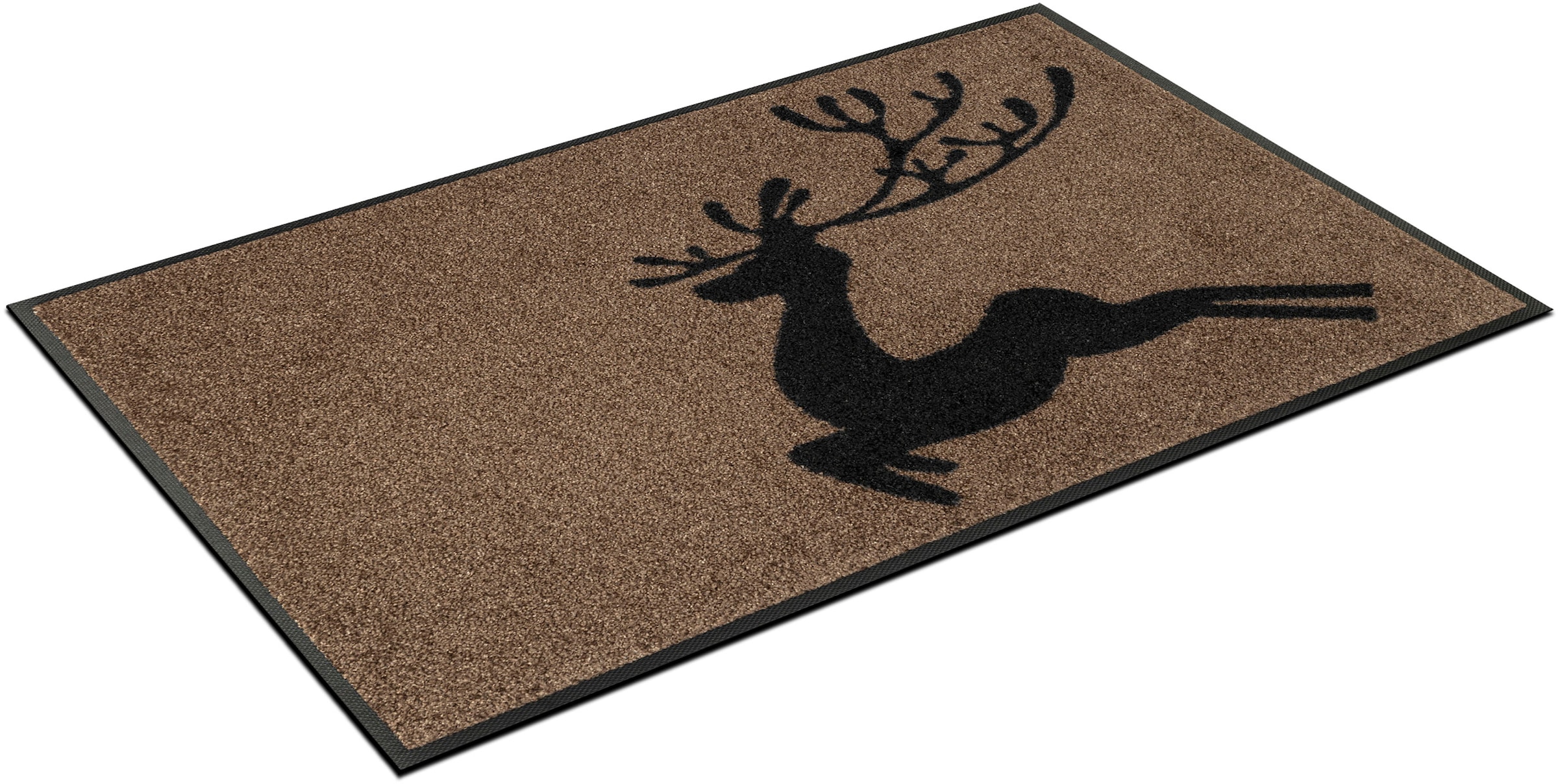 rechteckig Deer«, Rechnung wash+dry auf Fußmatte »Jumping Kleen-Tex by kaufen