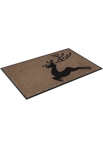 wash+dry by Kleen-Tex Fußmatte »Jumping Deer«, rechteckig, 7 mm Höhe kaufen
