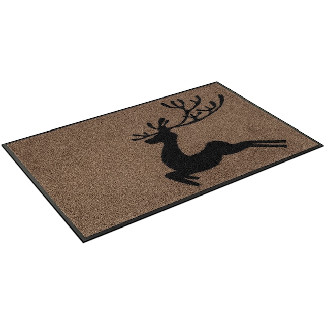 wash+dry by Kleen-Tex Fußmatte »Jumping Deer«, rechteckig auf Rechnung  kaufen