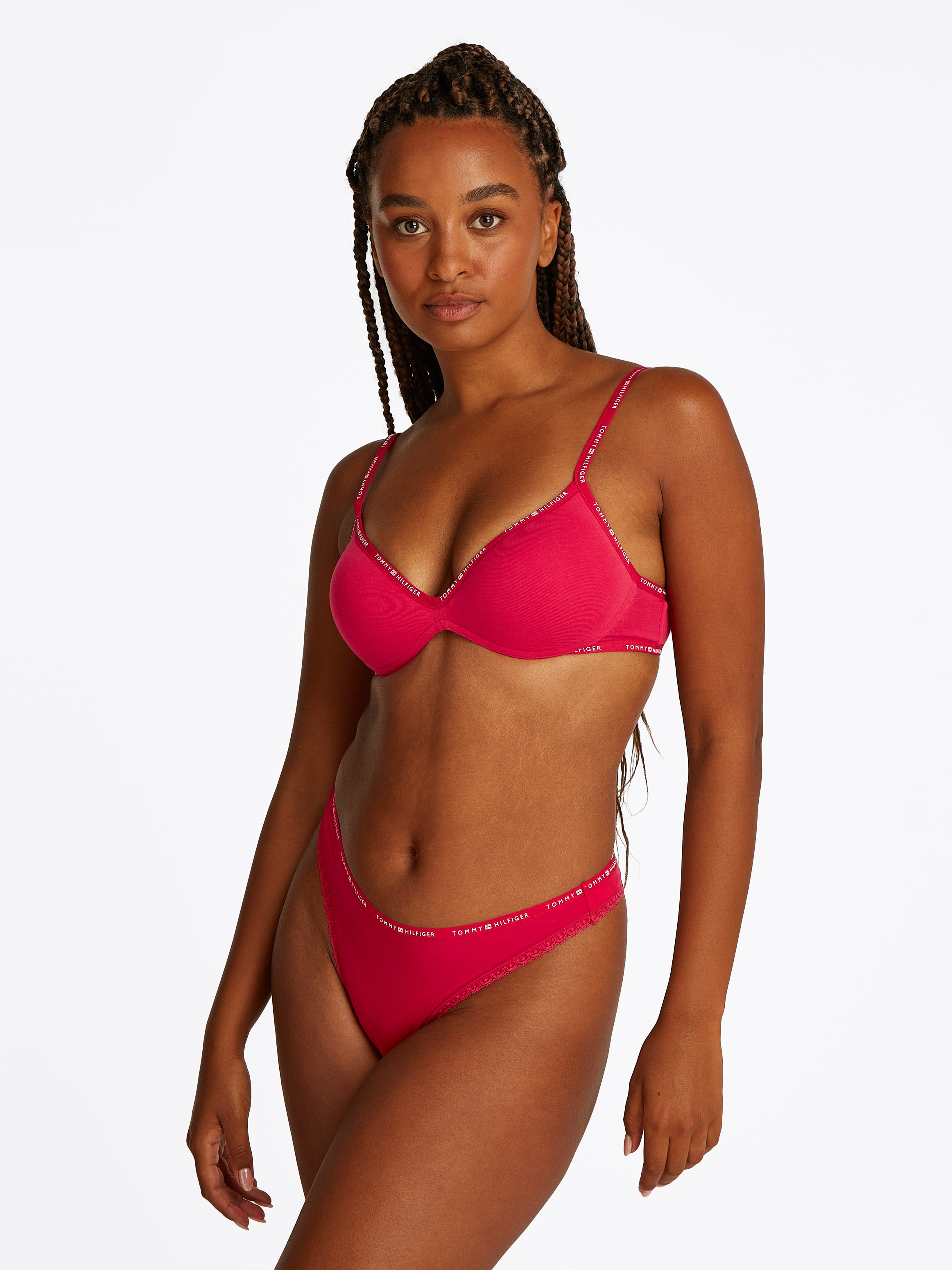 Tommy Hilfiger Underwear Tanga »3 PACK LACE THONG«, (Packung, 3 St., 3er), mit Spitzenkante