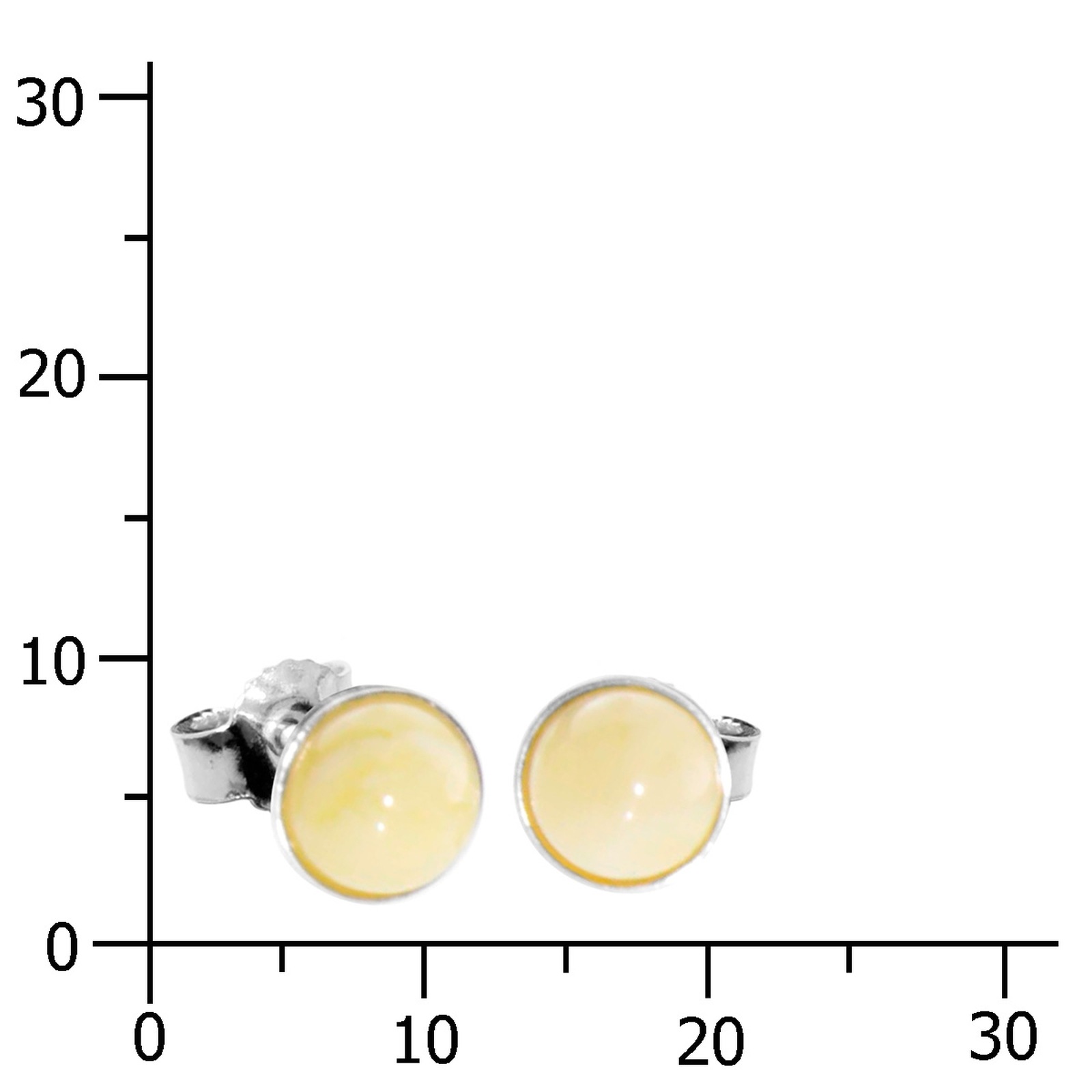 OSTSEE-SCHMUCK Paar Ohrstecker »Ostsee-Schmuck Ohrstecker Classic 6 mm Ohrstecker Classic 6 mm«, (2 tlg.)