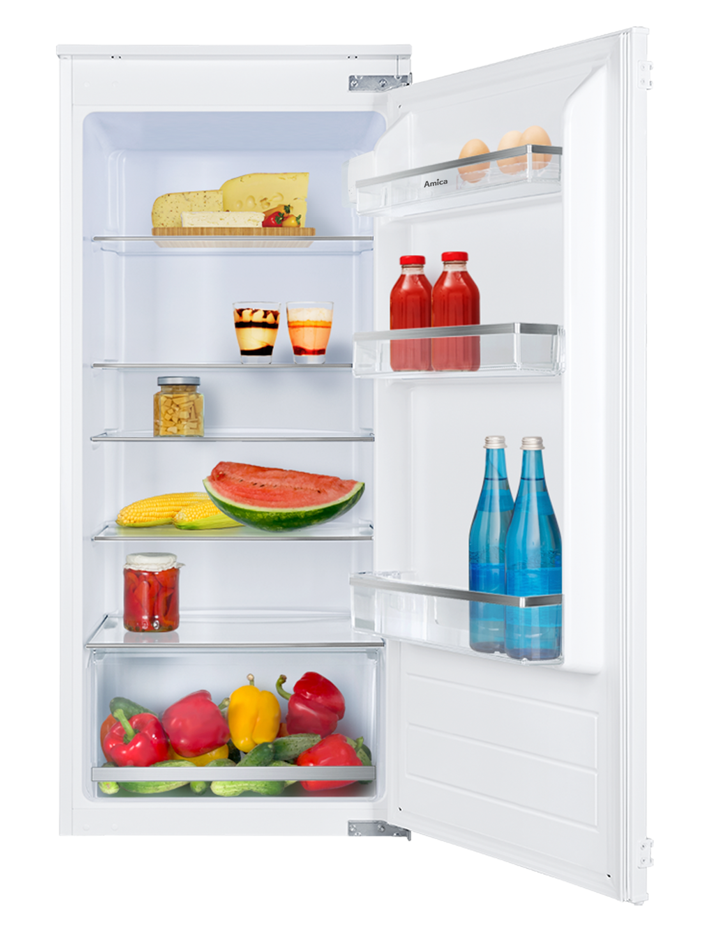 Amica Einbaukühlschrank »EVKSS 352 225« 122 cm hoch 54 cm breit Leise, effizient, geräumig – ideal für Einbauküchen