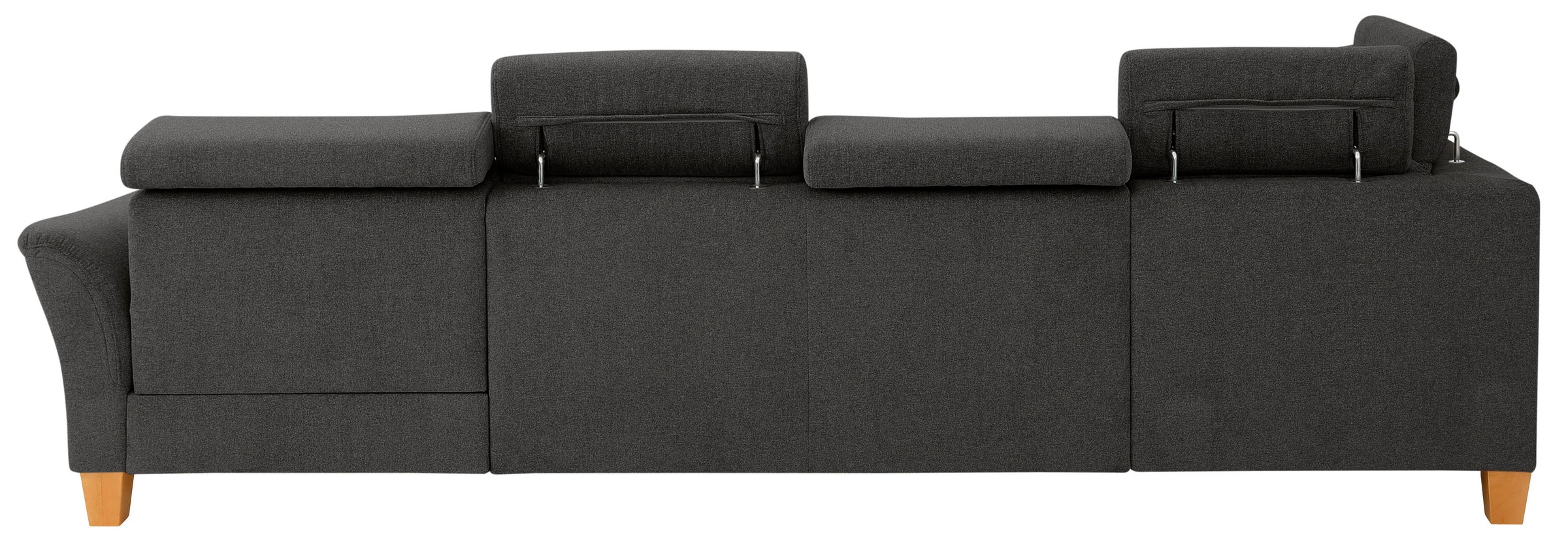 Home affaire Wohnlandschaft »Conville U-Form«, Kopfteilverstellung wahlweise mit Bettfunktion und Bettkasten