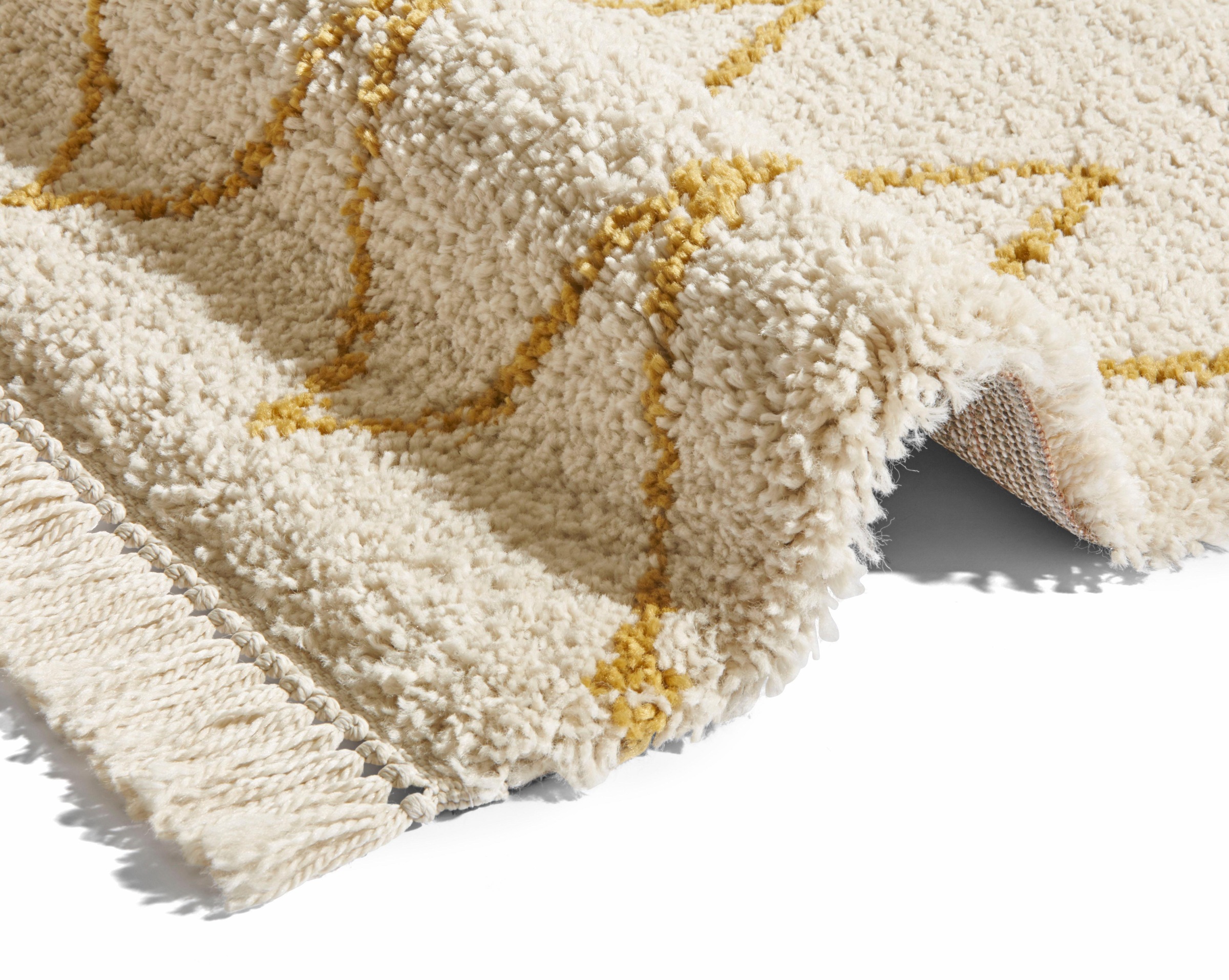 HANSE Home Hochflor-Läufer »Ruby«, rechteckig, 35 mm Höhe, Shaggy, Fransen, Skandi, Weich, Modern, Wohnzimmer, Schlafzimmer, Flur