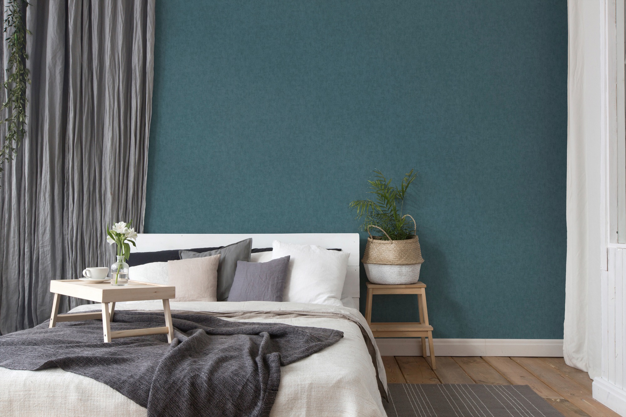 A.S. Création Vliestapete »Geo Nordic«, einfarbig-unifarben-uni, Tapete Uni einfarbig Tapeten Wohnzimmer Schlafzimmer Küche modern Büro