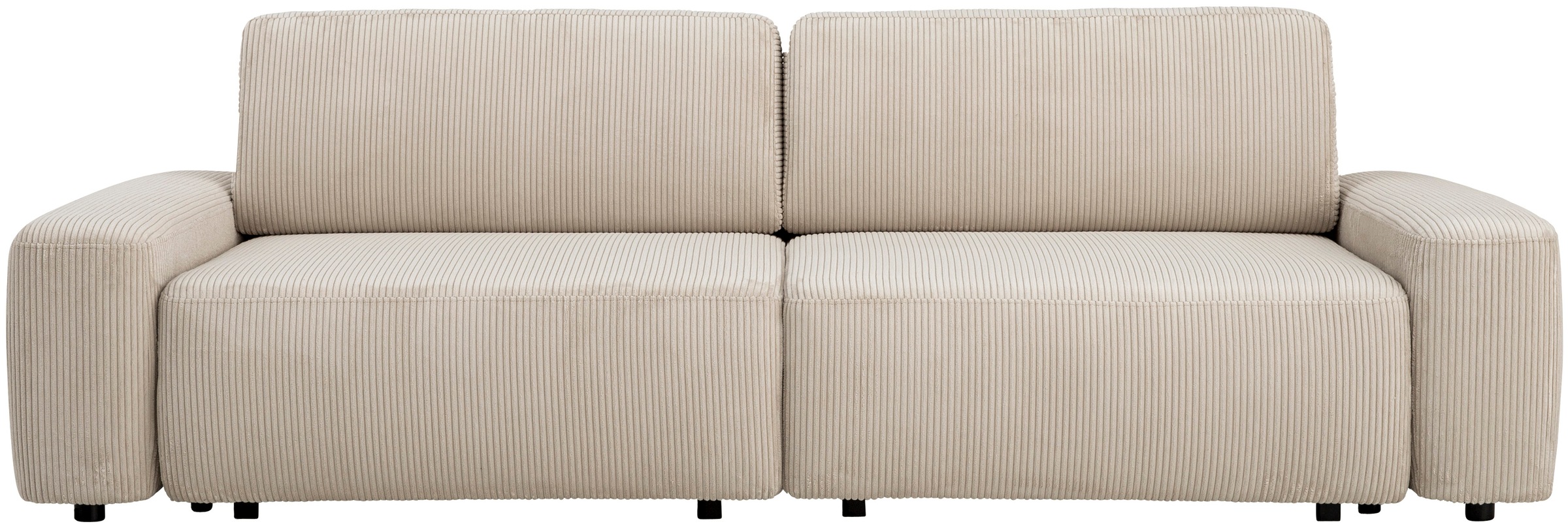 Home affaire 3-Sitzer »TORGE (257cm), Sofa,Schlafsofa in Cord, Samtvelours, günstig online kaufen