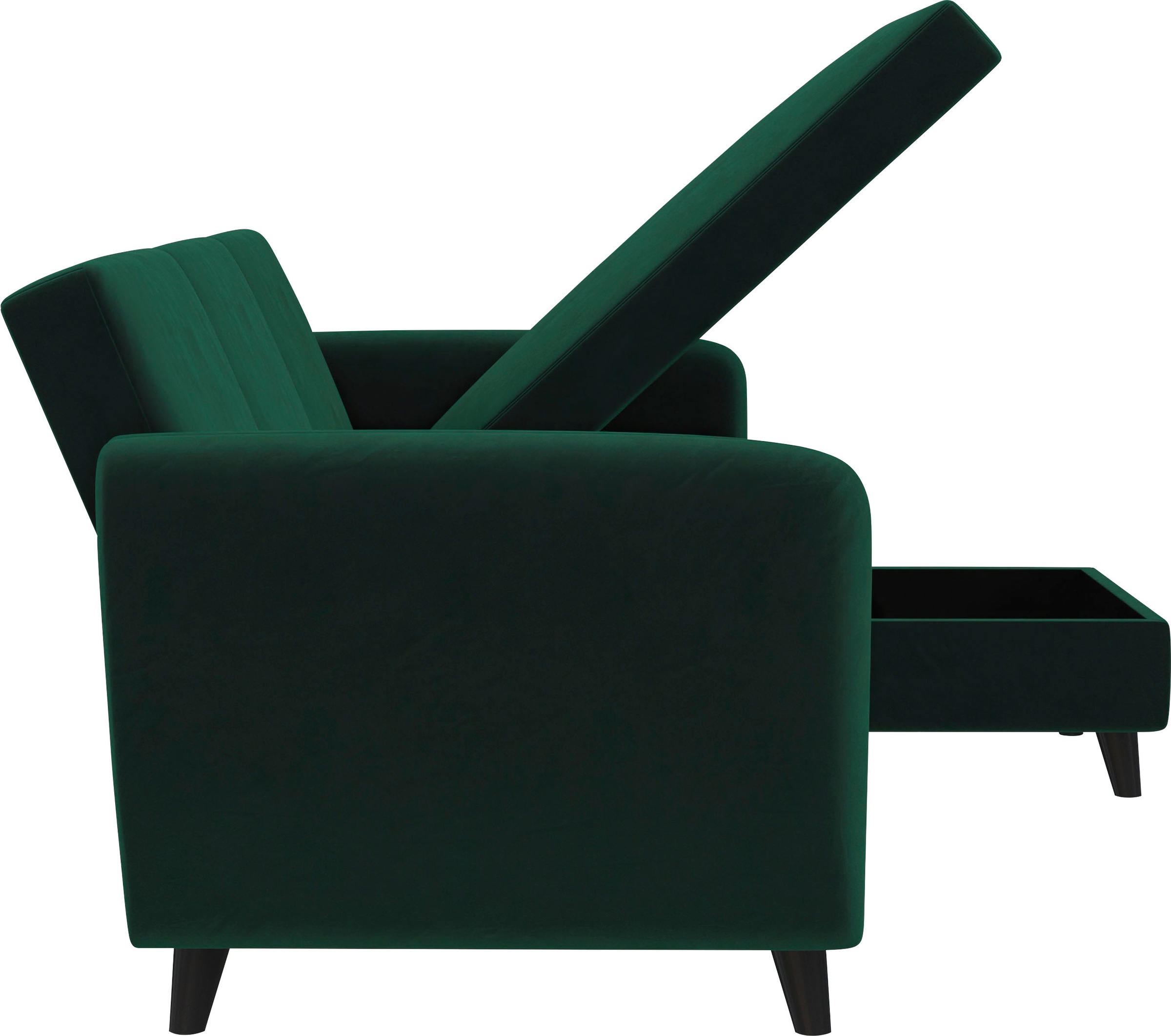 Dorel Home Ecksofa »Perry, L-Form,«, Rückenlehne, verschiedene Farbvarianten, Sitzhöhe 43 cm, Breite 219 cm