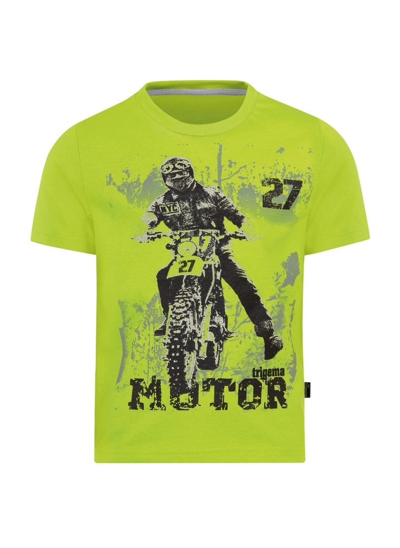 Trigema T-Shirt »TRIGEMA Jungen T-Shirt mit online coolem Motorrad-Motiv« bestellen
