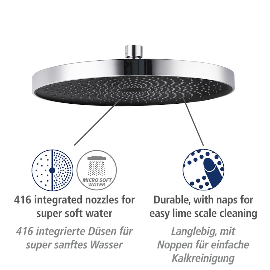 WENKO Kopfbrause »Softwater«, (1 tlg.)