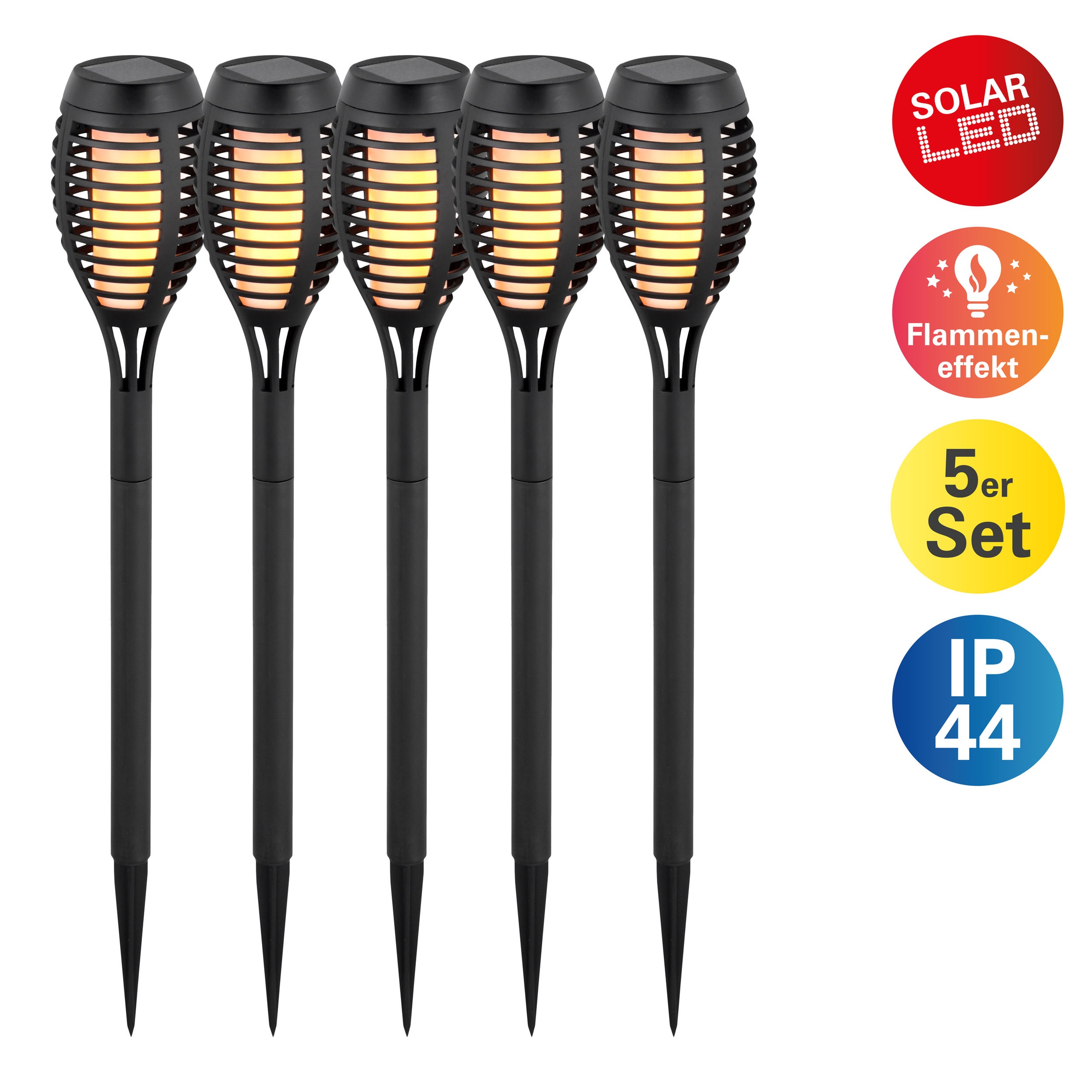 näve LED Solarleuchte »Fanilo«, 5 flammig, Leuchtmittel LED-Modul   LED fes günstig online kaufen